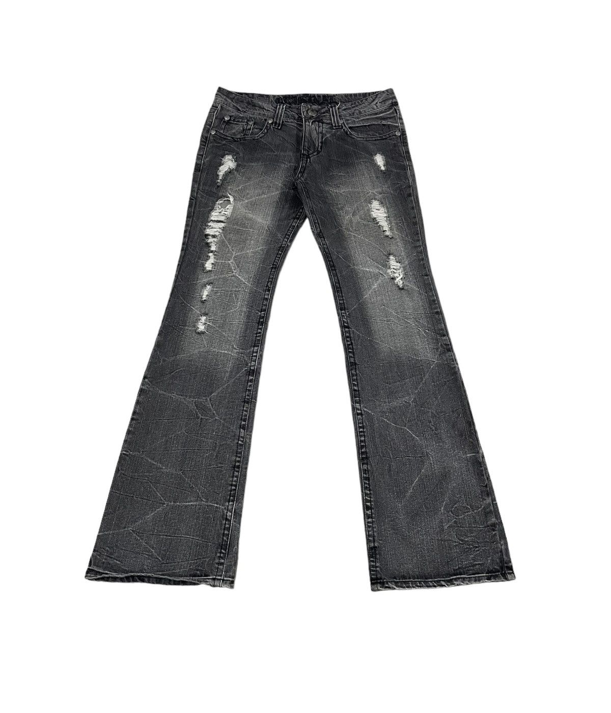 Japanese Brand Original Jeans Flare Distressed Jeans