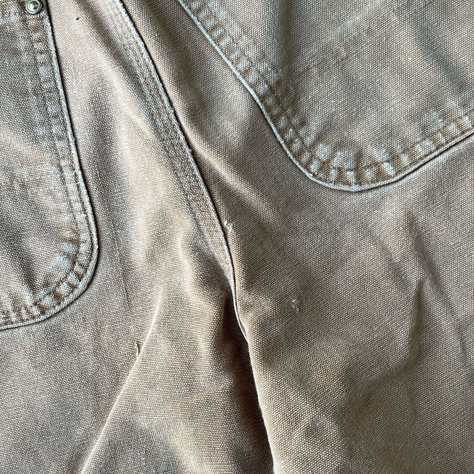 Carhartt × Vintage Carhartt faded brown double knee work wear carpenter pants Size US 31 - 13 Thumbnail
