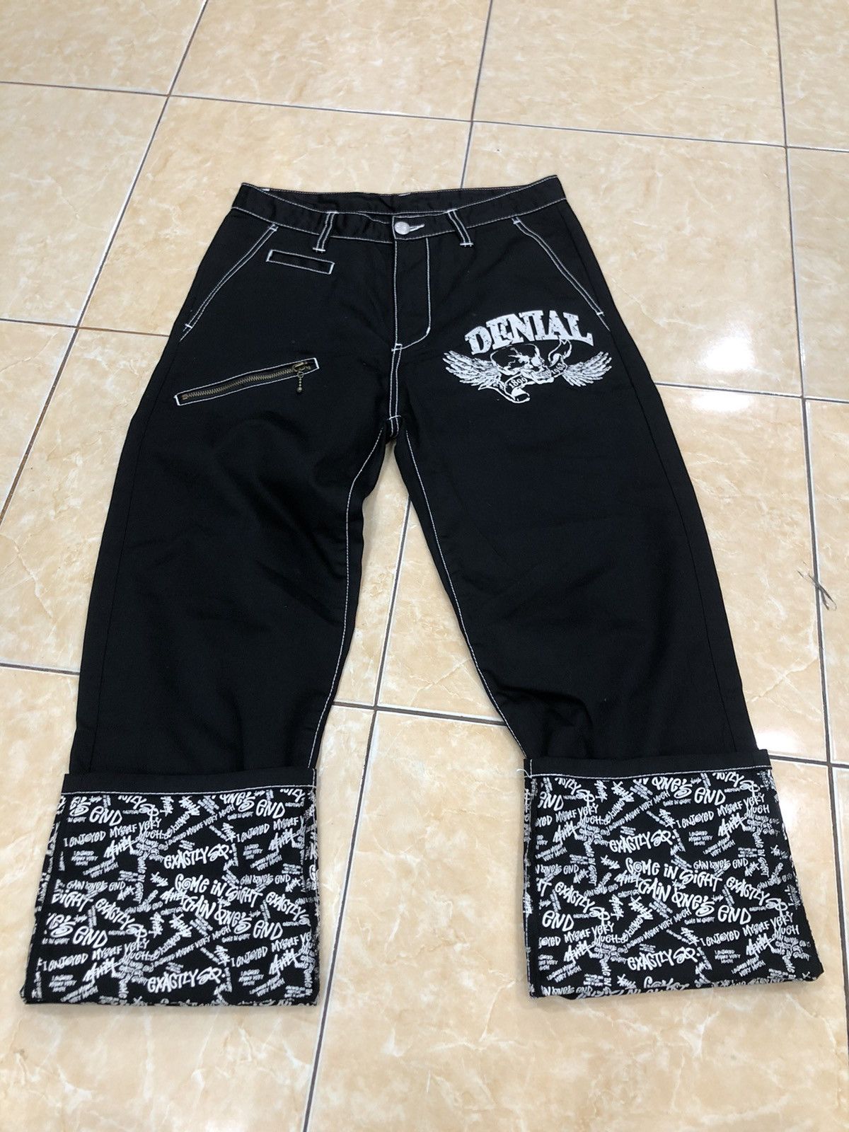Beauty Beast × Japanese Brand Denial Poem Gothic Stussy Style Pants Size US 31 - 5 Thumbnail