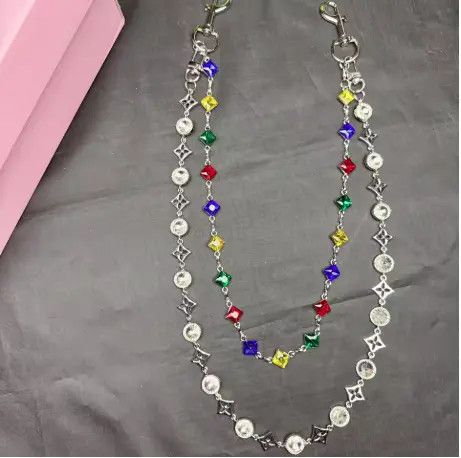 Jewelry Delicate Color 2 Layer Wallet Waist Pants Chain Size ONE SIZE - 1 Thumbnail