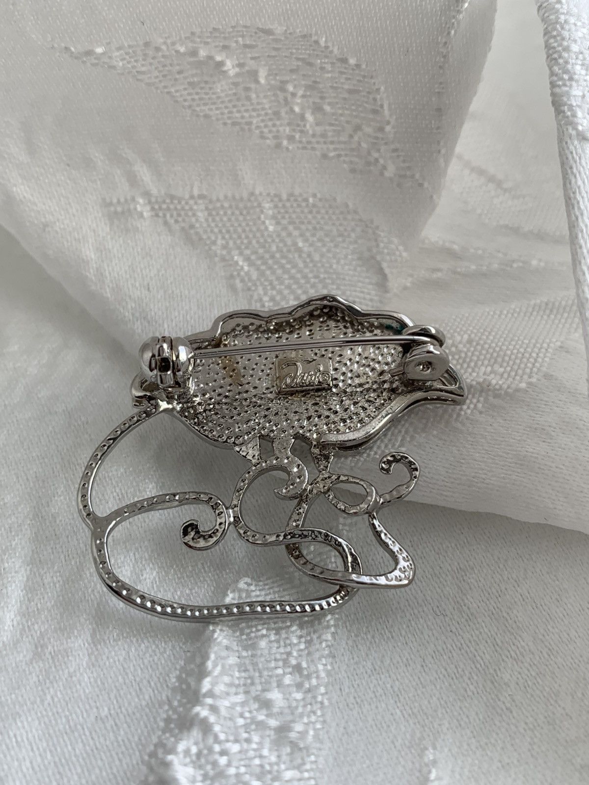 Vintage 1980's Duri Silvertone Abalone Tulip Brooch Size ONE SIZE - 2 Thumbnail