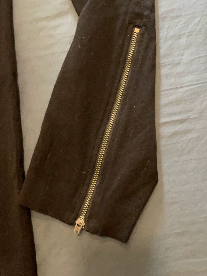 Helmut Lang HELMUT LANG size2 98% wool trouser leg zipper pants for wom Size 28" / US 6 / IT 42 - 2 Thumbnail