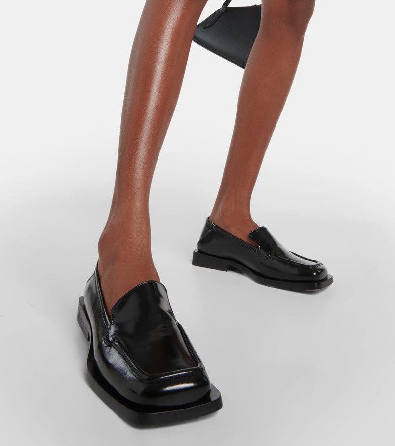 The Attico The Attico Micol Square Toe Leather Loafers Shoes Brown Size US 7.5 / IT 37.5 - 10 Thumbnail