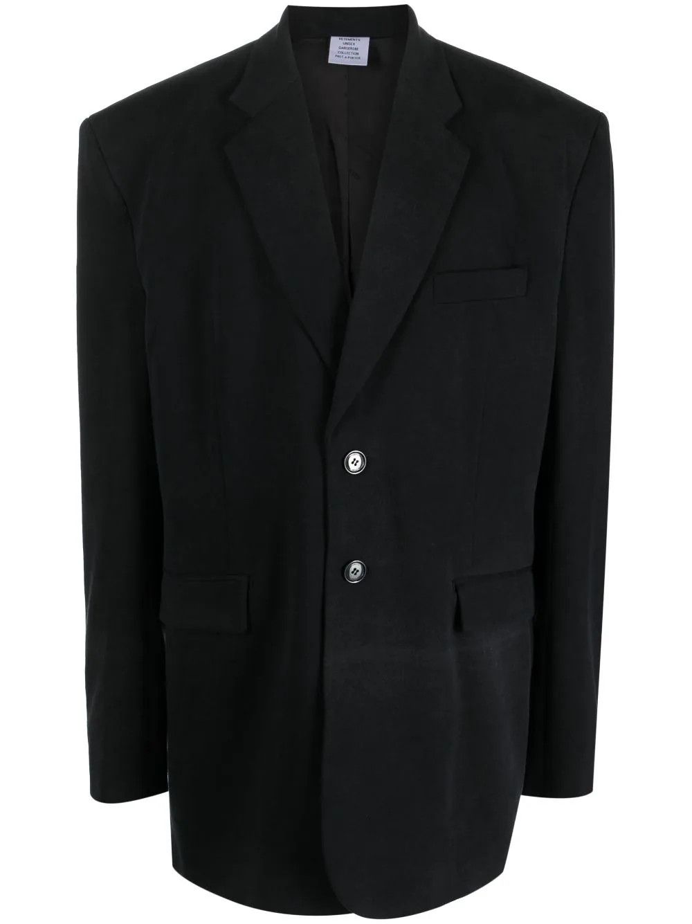 Vetements o1y0924 Blazer in Black Size US S / EU 44-46 / 1 - 1 Thumbnail