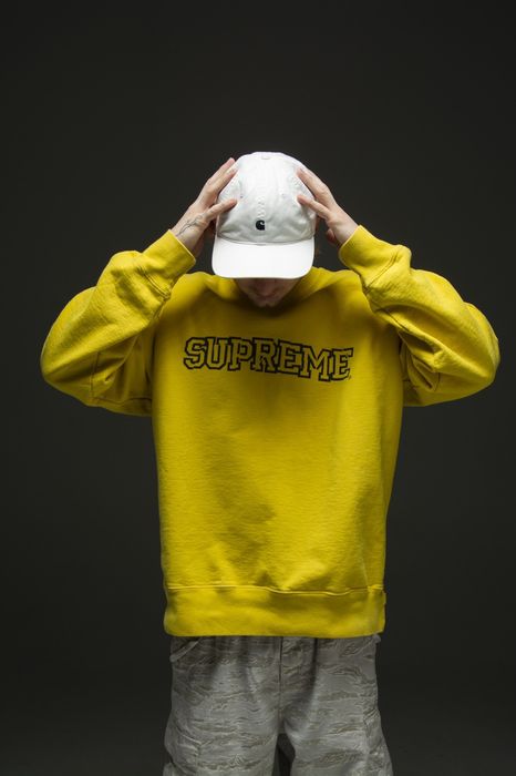 Supreme Supreme sweatshirt yellow Shattered logo Crewneck | Grailed