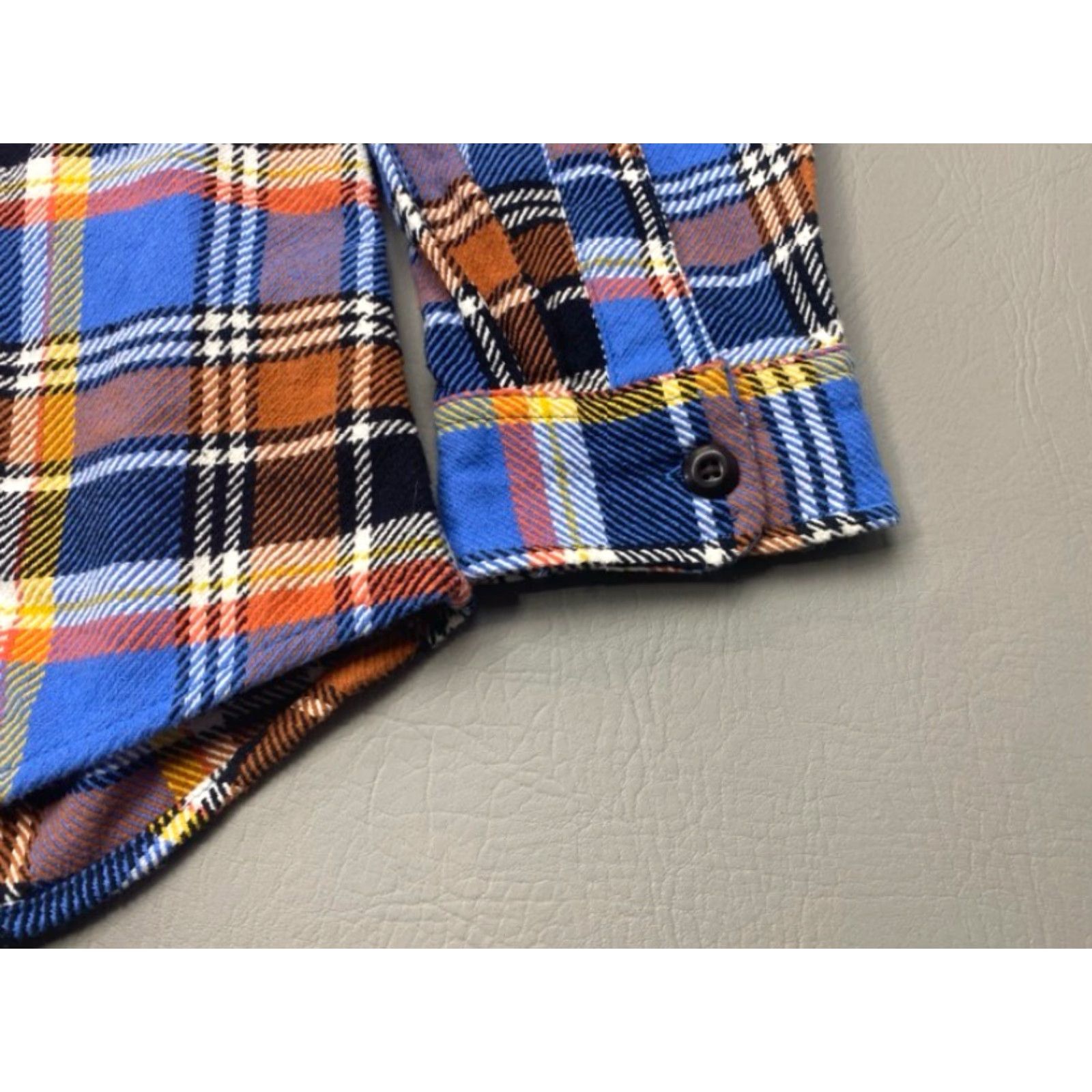 Lands' End VINTAGE Lands' End Heavy Flannel Shirt Mens XL Plaid Sea Cliff Blue Utility Cabincore Size US XL / EU 56 / 4 - 4 Thumbnail