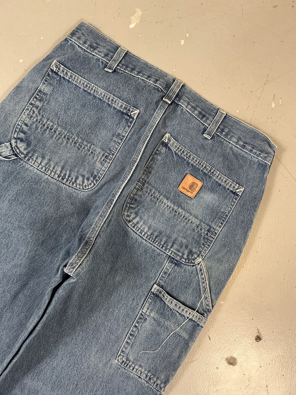 Carhartt × Vintage Vintage Carhartt B13 DST carpenter denim Size US 33 - 11 Thumbnail