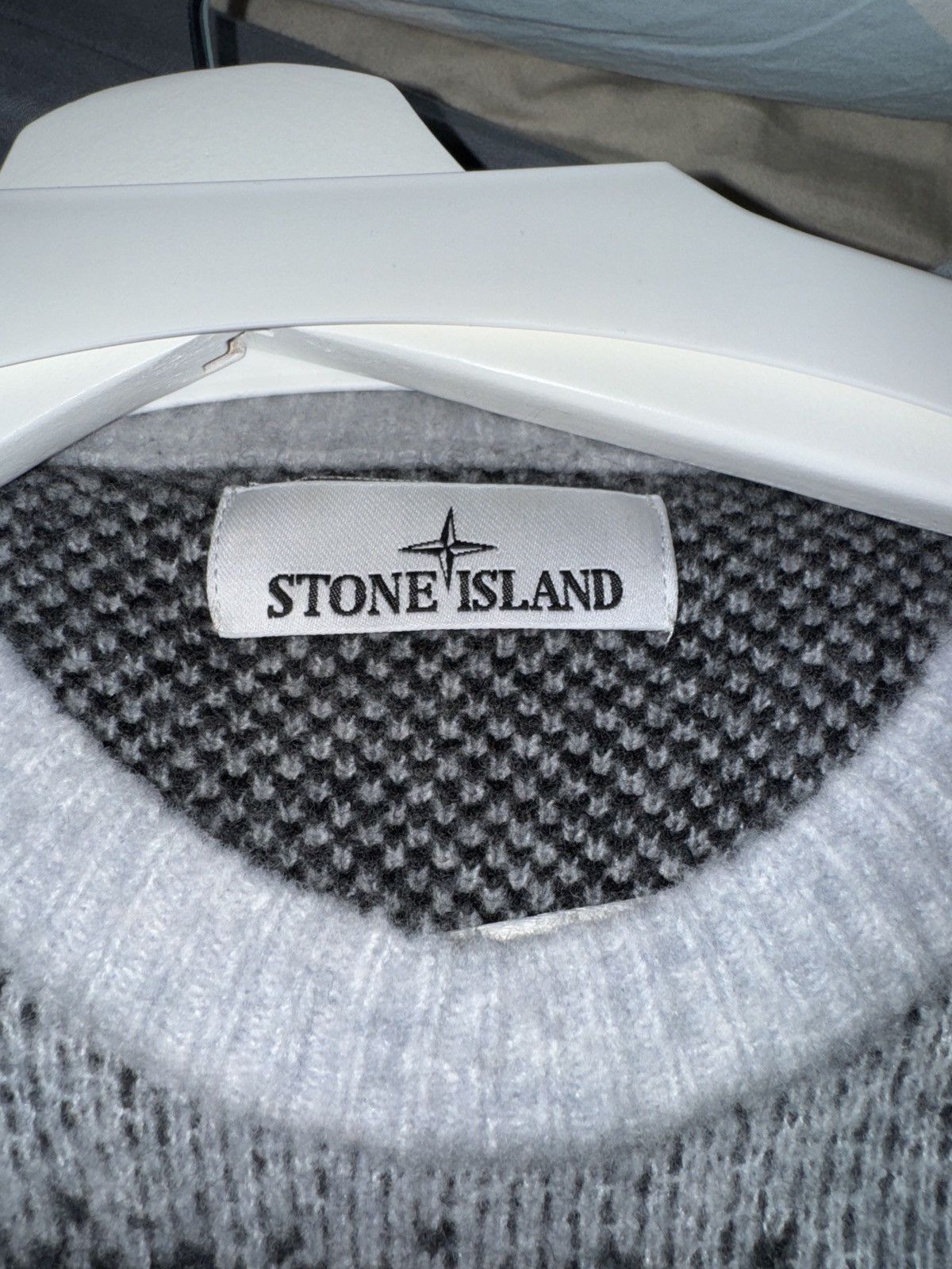 Stone Island 522D1 GAUZED EFFECT WOOL BLEND Loose Fit Crewneck Sweater Size US L / EU 52-54 / 3 - 5 Thumbnail