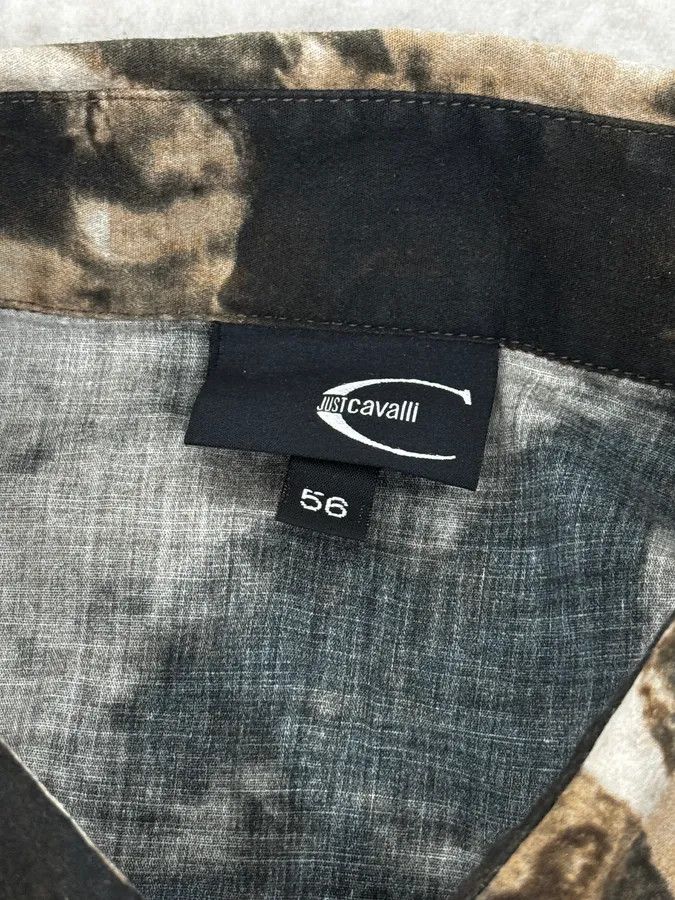 Roberto Cavalli AW2010 Cavalli Handpaint Bleached Brown & Beige Shirt Size US M / EU 48-50 / 2 - 10 Thumbnail