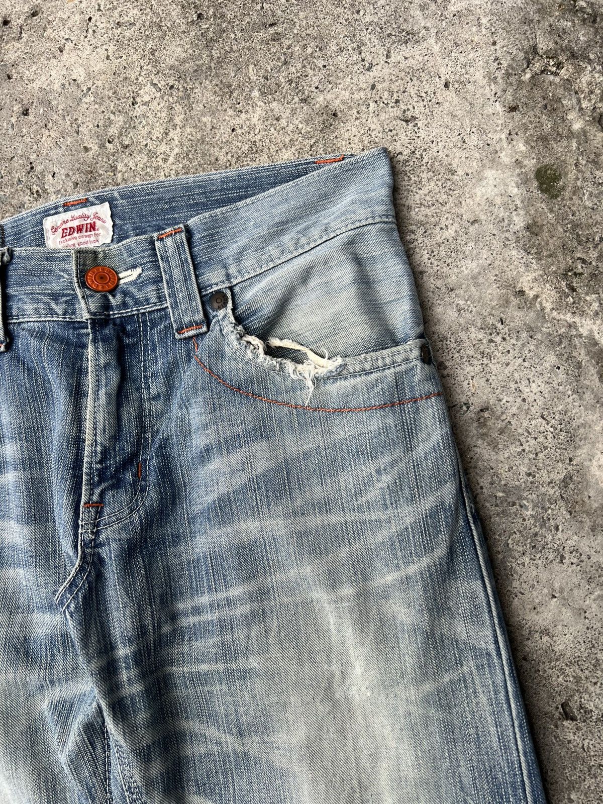 Edwin Vintage Edwin Exclusive Vintage Light Wash Jean Size US 31 - 10 Thumbnail