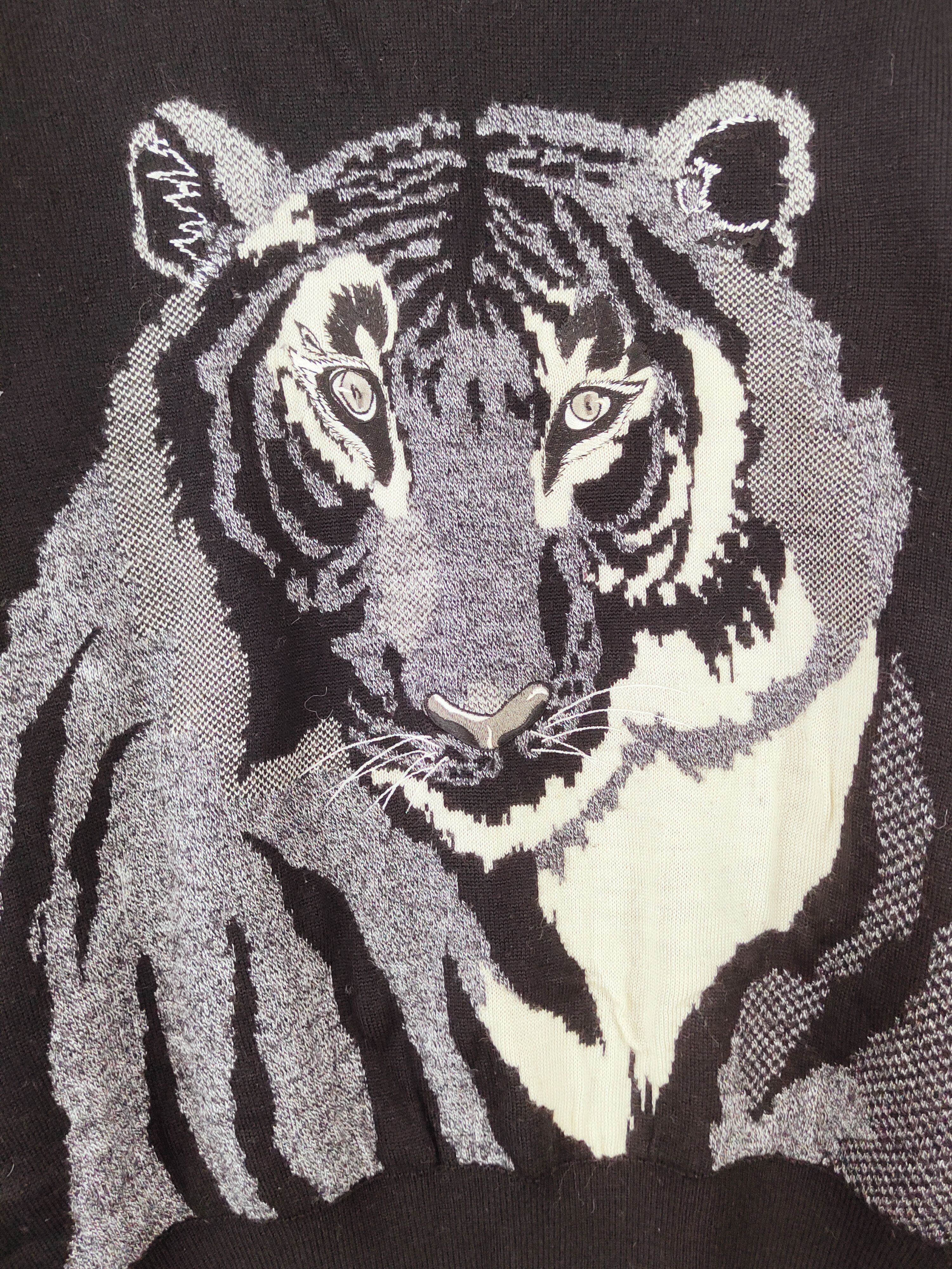 Vintage D Artemodena Black Tiger Knitwear Sweatshirts #W677 Size US M / EU 48-50 / 2 - 3 Thumbnail