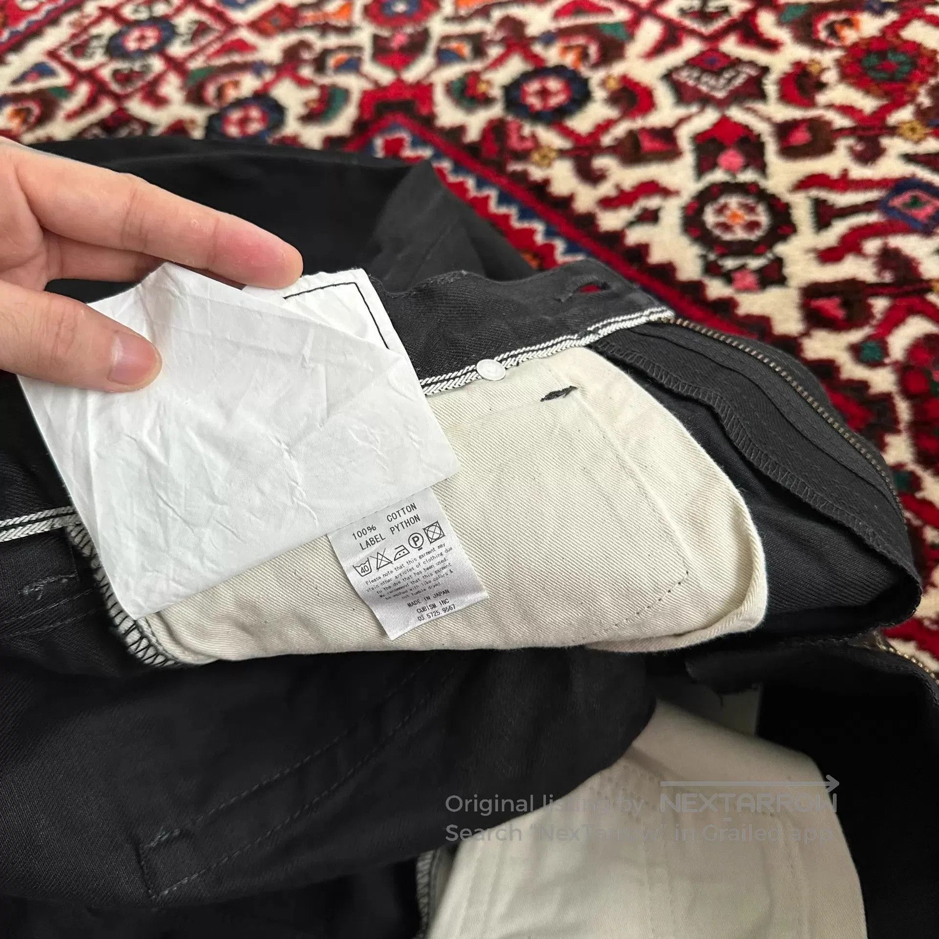 Visvim Black Denim Pants - Size 34. Size US 34 / EU 50 - 7 Thumbnail