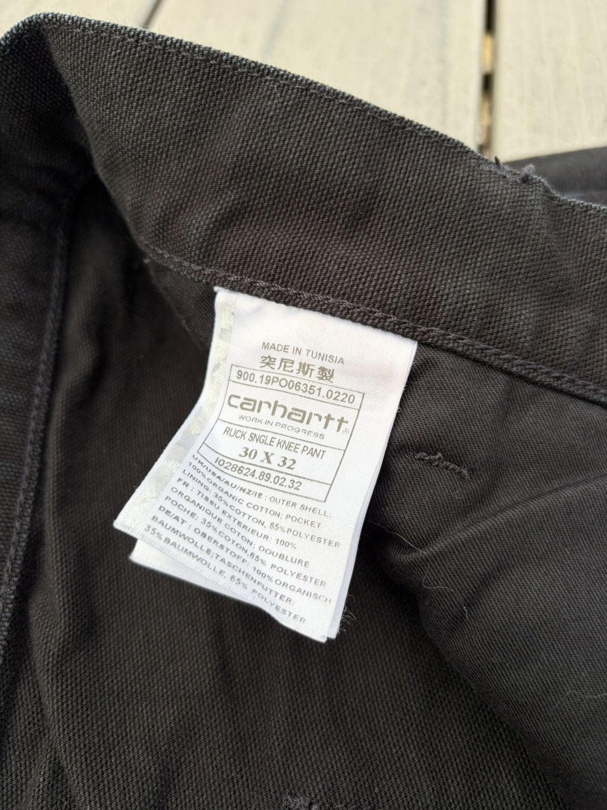 Carhartt Wip Carhartt Work In Progress WIP black twill pants Size US 30 / EU 46 - 3 Thumbnail
