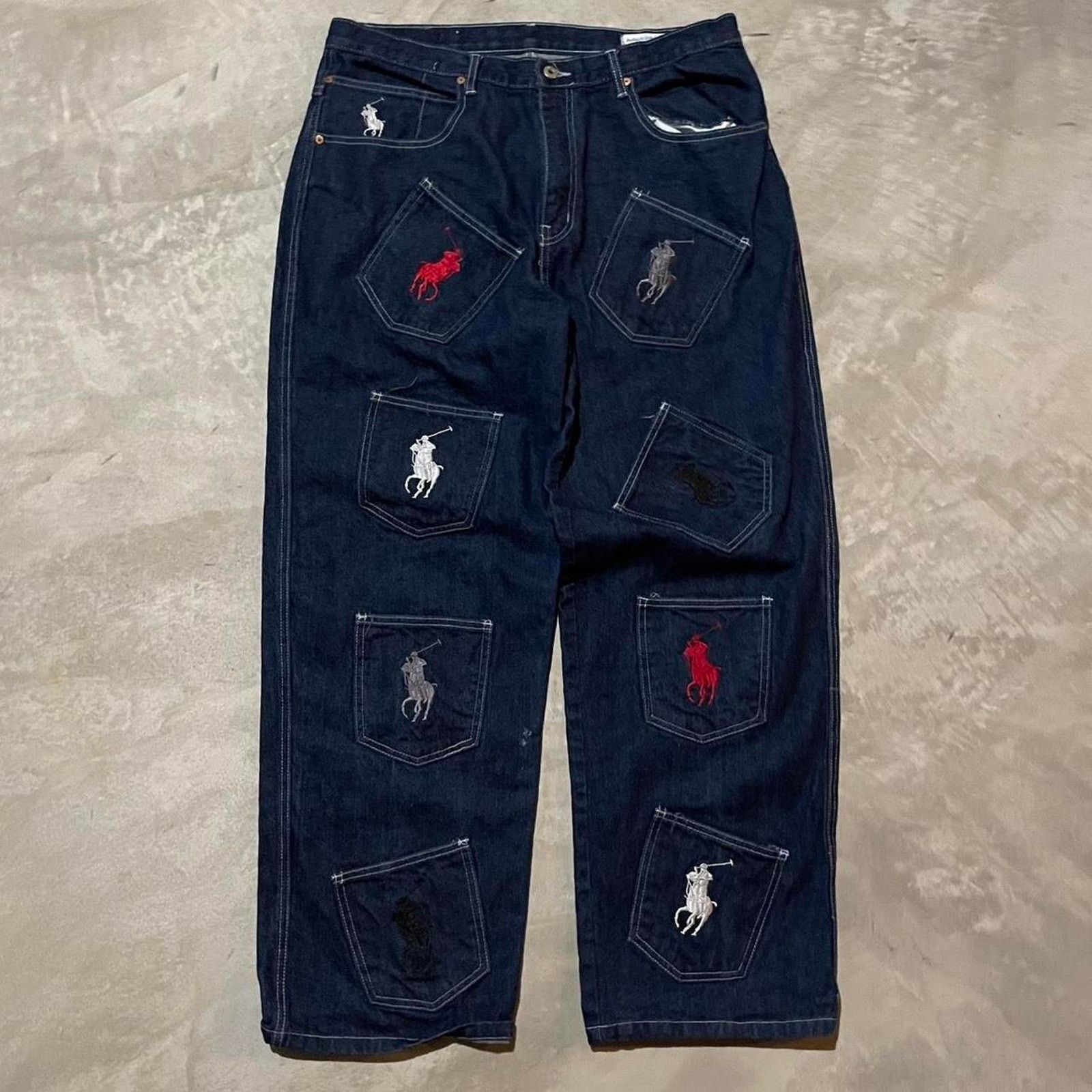 Image of Vintage Polo Ralph Laurent Jeans in Blue, Men's (Size 38)