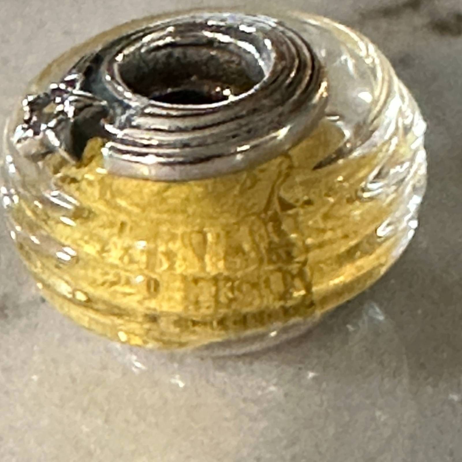 pandora Authentic Pandora #792982C01 Yellow Shooting Star Grooved Mu Size ONE SIZE - 4 Thumbnail