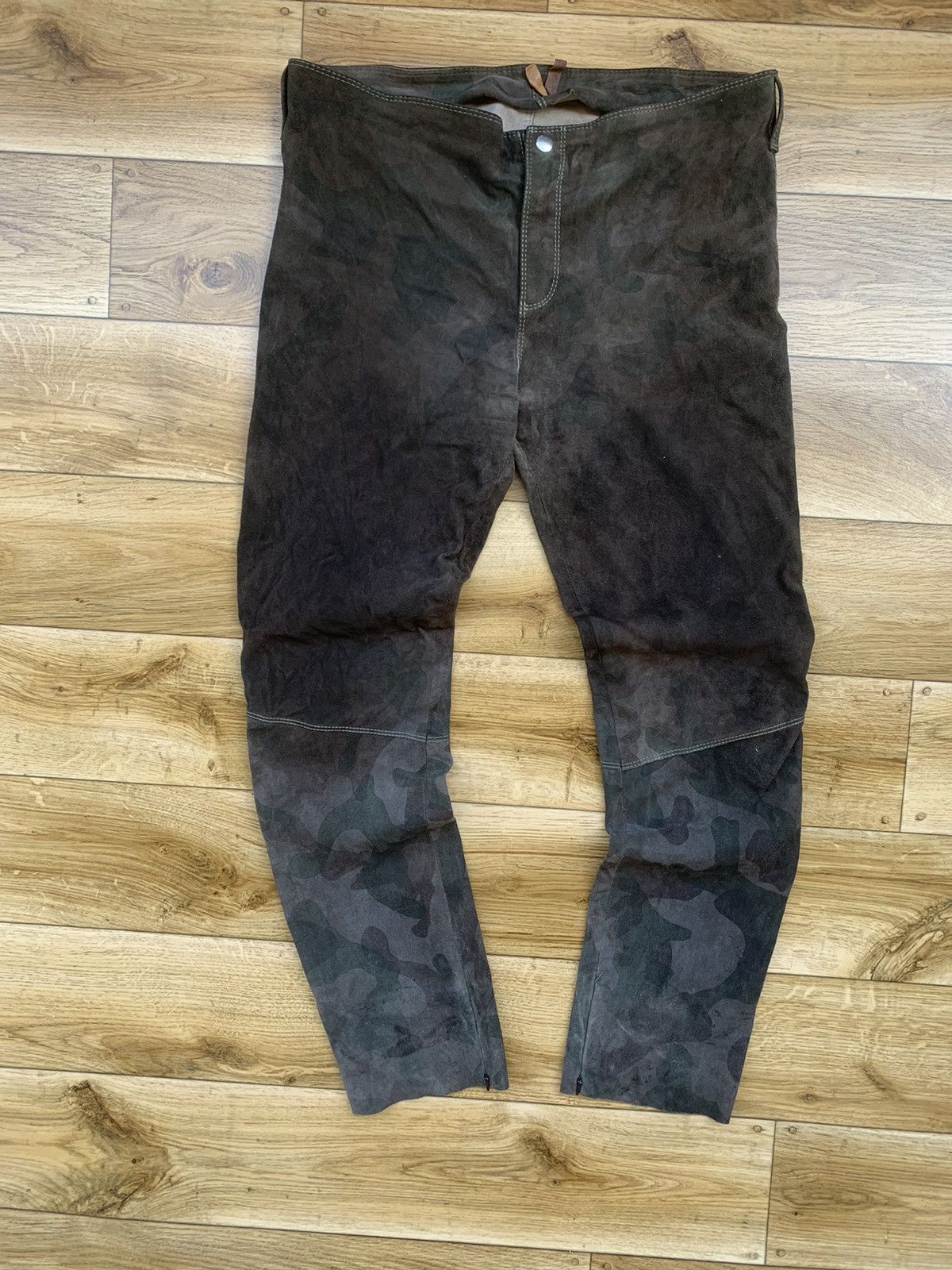 Vintage Leather Pants Italy Design