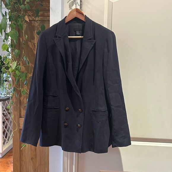 J.Crew J.CREW COLLECTION double breasted wool blue blazer 8 Size M / US 6-8 / IT 42-44 - 1 Thumbnail