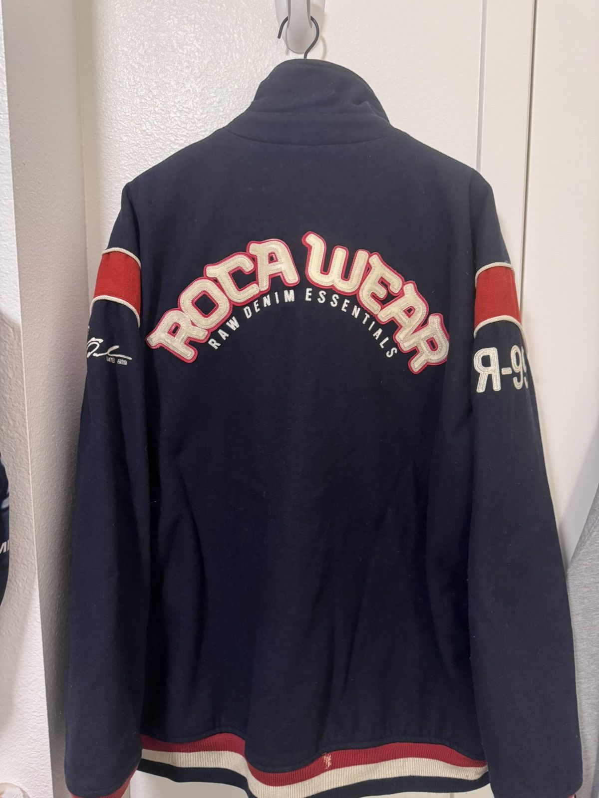 Rocawear *RARE* 90S X Y2K ROCAWEAR VARSITY LETTERMAN JACKET Size US XL / EU 56 / 4 - 7 Thumbnail
