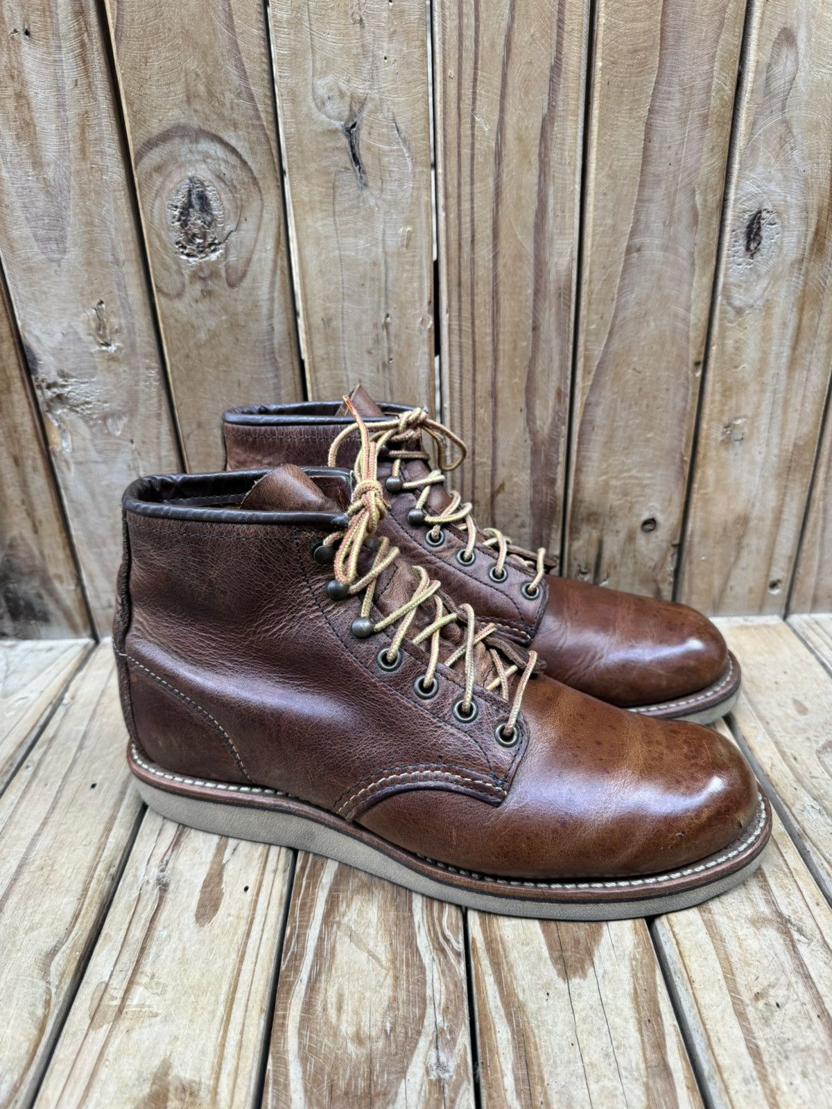 Red Wing Red Wing 2950 Rover Brown Rough and Tough leather boots US 8 Size US 8 / EU 41 - 22 Thumbnail