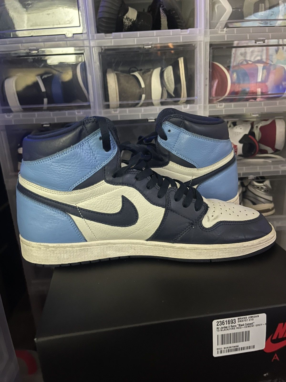 Jordan Brand × Nike Air Jordan 1 High OG Obsidian Size 13 Size US 13 / EU 46 - 8 Thumbnail