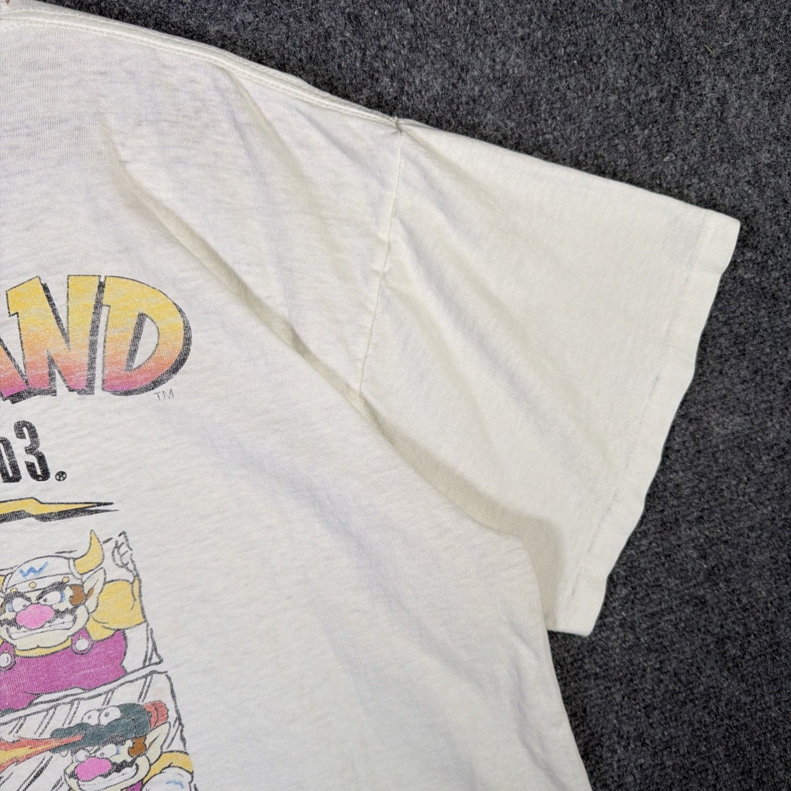 Nintendo Vintage Super Mario World 3 Shirt XL White 90s Wario Cartoon Size US XL / EU 56 / 4 - 12 Thumbnail
