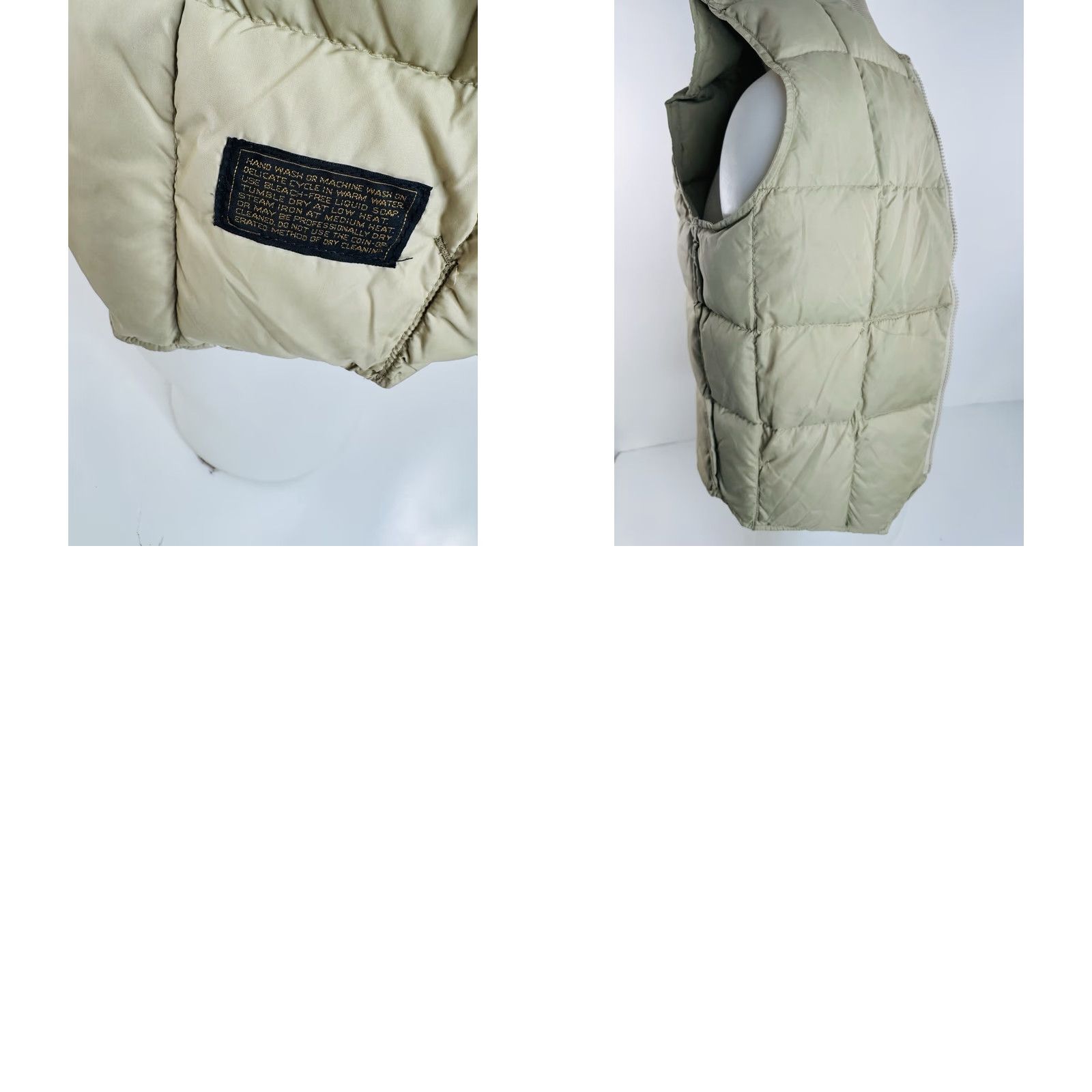 Eddie Bauer VINTAGE Eddie Bauer Vest Mens S Goose Down Beige Nylon Wool Down Vest B10 Size US S / EU 44-46 / 1 - 8 Thumbnail