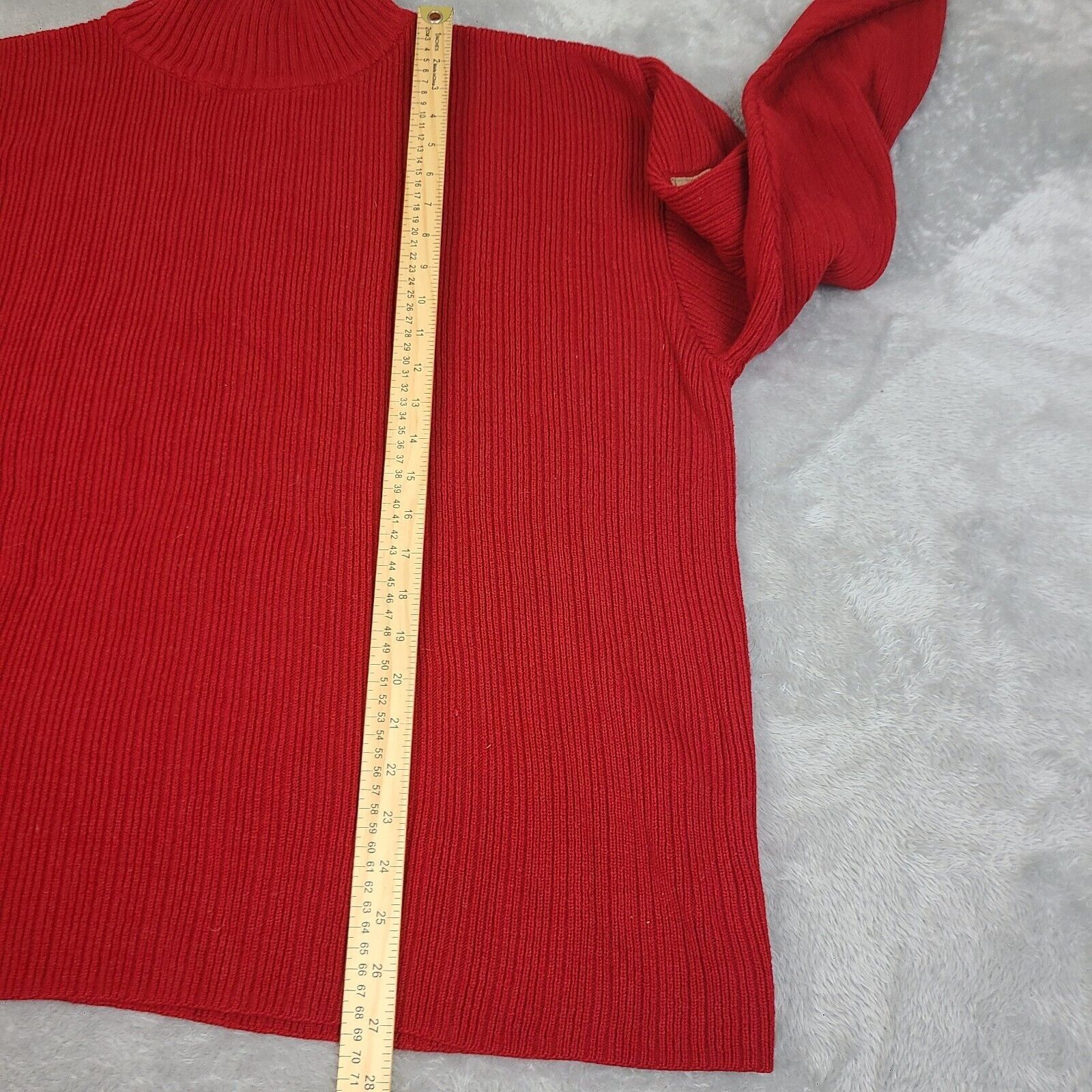 Southpole Vintage Southpole Turtle Neck Acrylic Sweater Men's XL Red K Size US XL / EU 56 / 4 - 7 Thumbnail