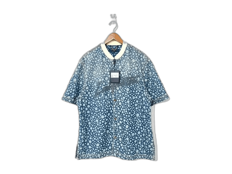 Louis Vuitton Louis Vuitton Yayoi Kusama Denim Baseball Shirt Size US M / EU 48-50 / 2 - 1 Thumbnail