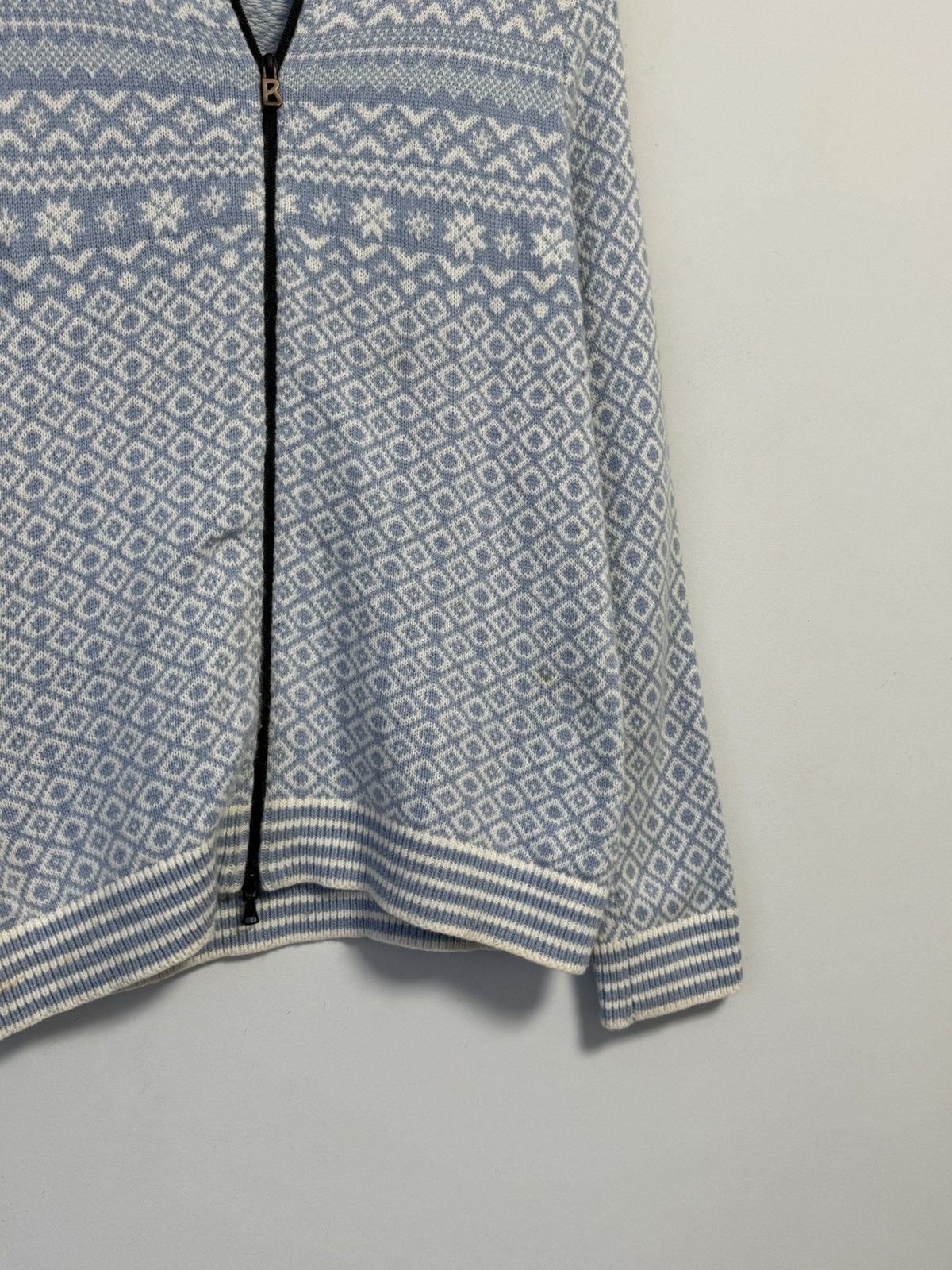 Bogner Bogner Fire+Ice Women’s Zip Sweater Patterned White Size M / US 6-8 / IT 42-44 - 3 Thumbnail
