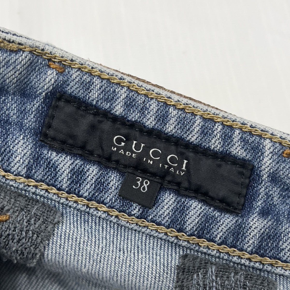 Gucci Gucci Washed Denim Slim Fit Jeans Size 28" / US 6 / IT 42 - 5 Thumbnail