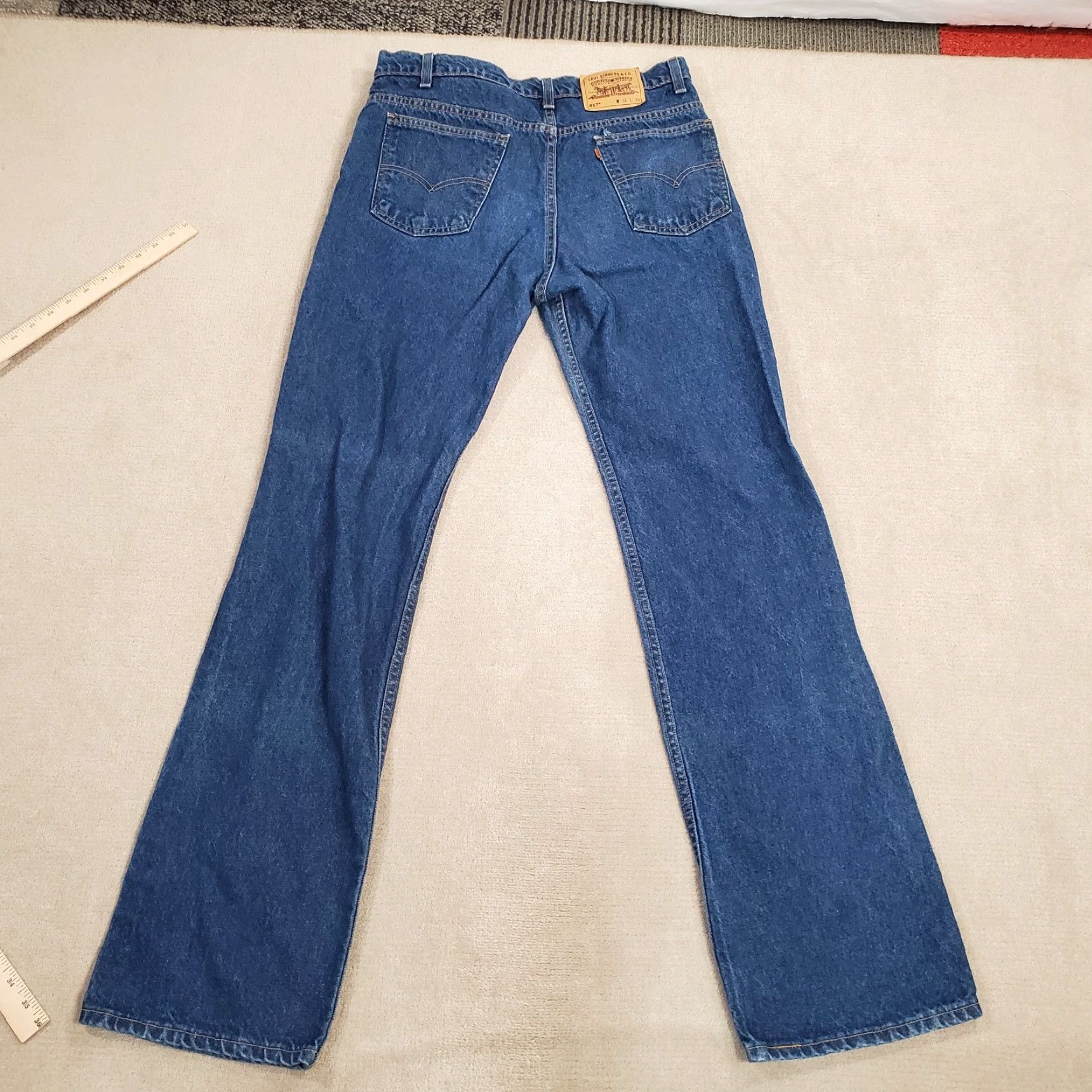 Levi's VINTAGE Levi's Jeans 517 Men's 36x36 Blue Bootcut Dark Made In USA 90s Regular Mens Size US 36 / EU 52 - 7 Thumbnail