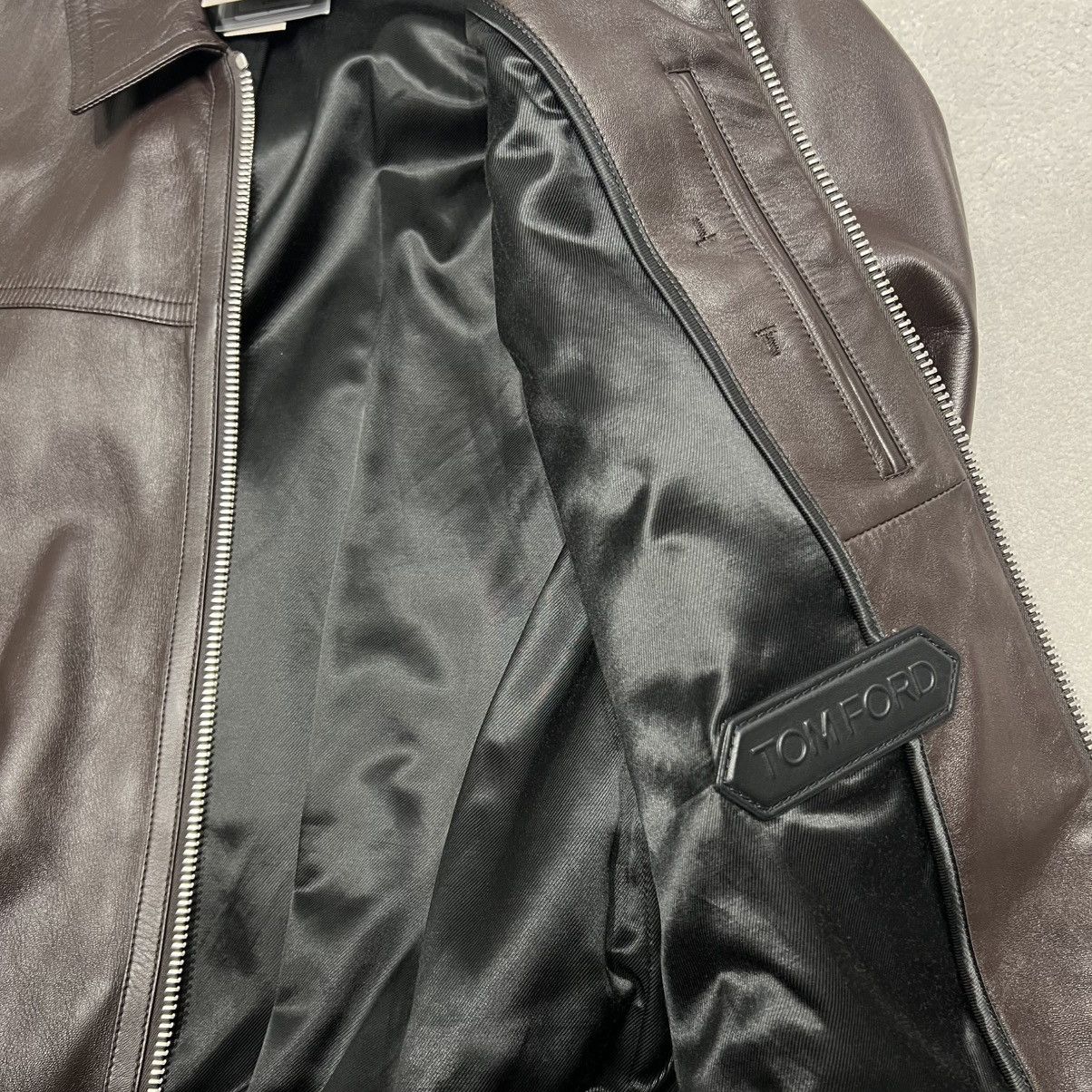 Tom Ford Tom Ford Leather Jacket in Medium Size US M / EU 48-50 / 2 - 4 Thumbnail