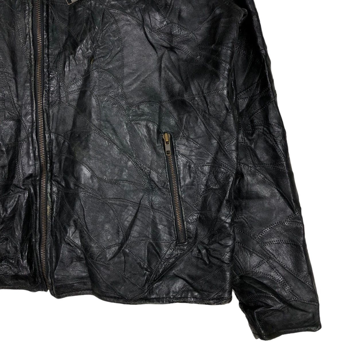 Japanese Brand 🔥Vintage Biker Genuine Leather Jacket Progress Uomo Japan Size US L / EU 52-54 / 3 - 5 Thumbnail