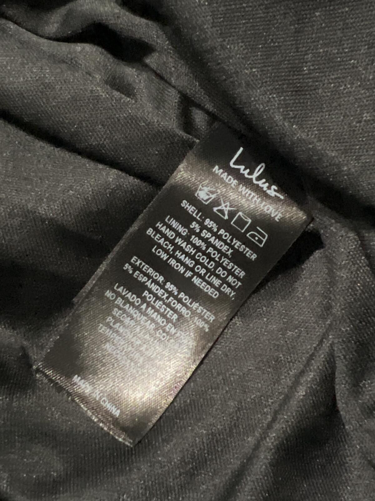 Lulus Lulus I'm Enchanted Black Velvet L elegant formal Size L / US 10 / IT 46 - 9 Thumbnail