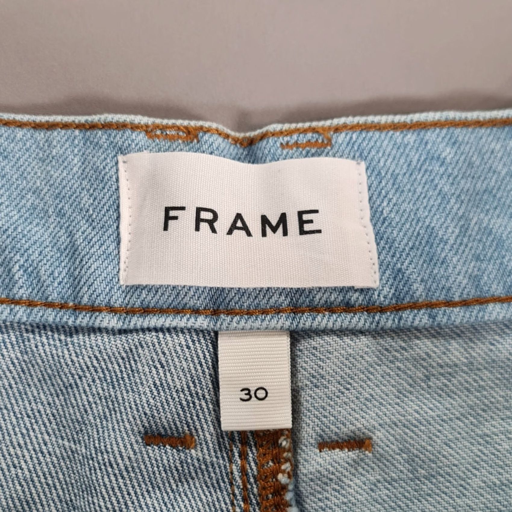 Frame VINTAGE Frame Womens Baggy Jeans Blue W30 L32 Patchwork Wide Leg Le Huigh N Tight Denim Size 30" / US 8 / IT 44 - 4 Thumbnail