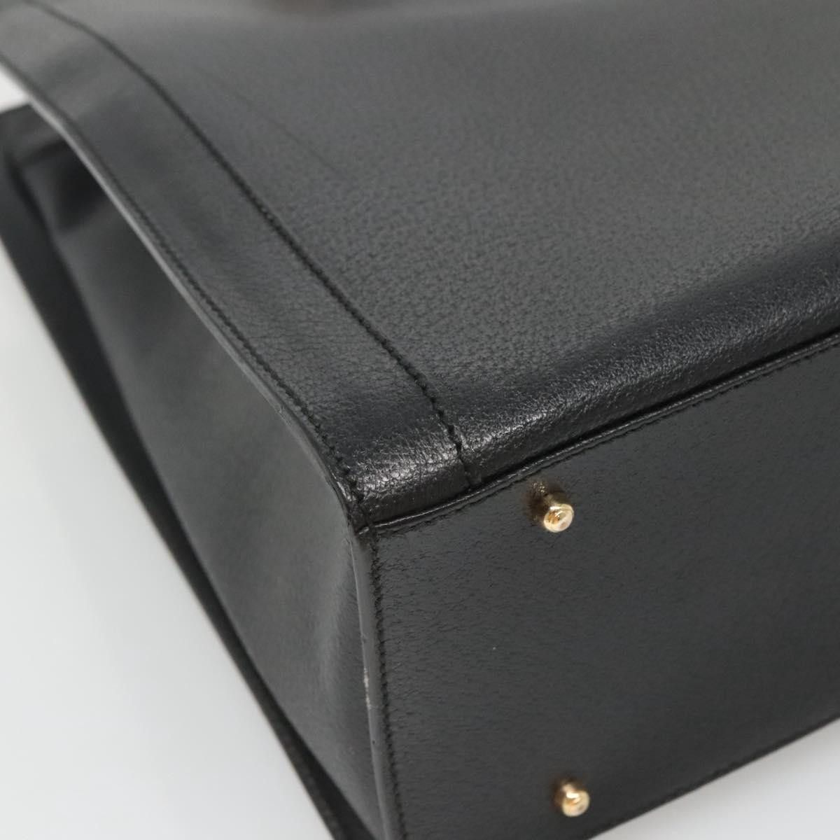 Gucci GUCCI Bamboo Hand Bag Leather Black Gold 002 1186 002 1186 Size ONE SIZE - 11 Thumbnail