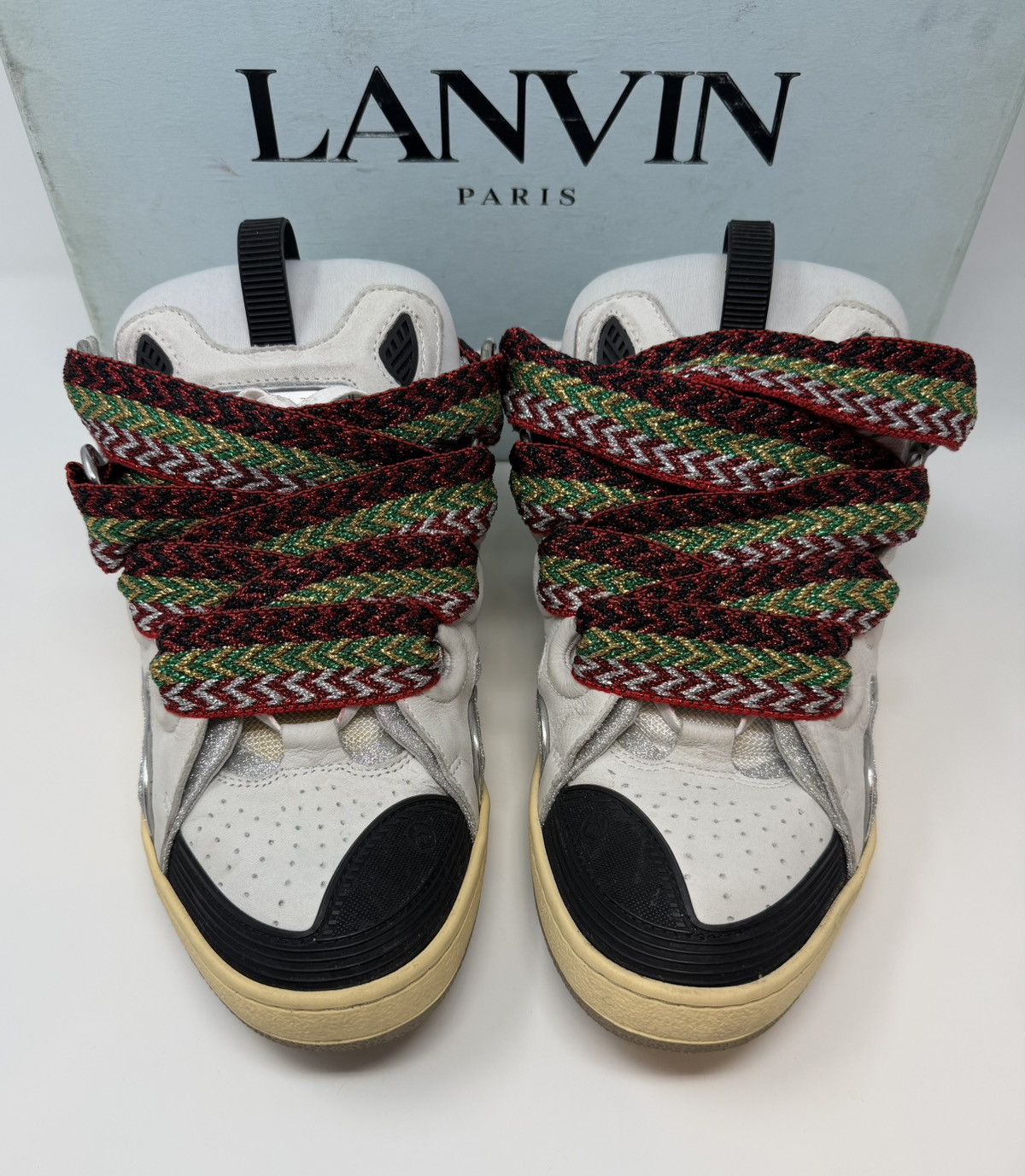 Lanvin Lanvin Curb Sneaker White Glitter Size US 10 / EU 43 - 2 Thumbnail