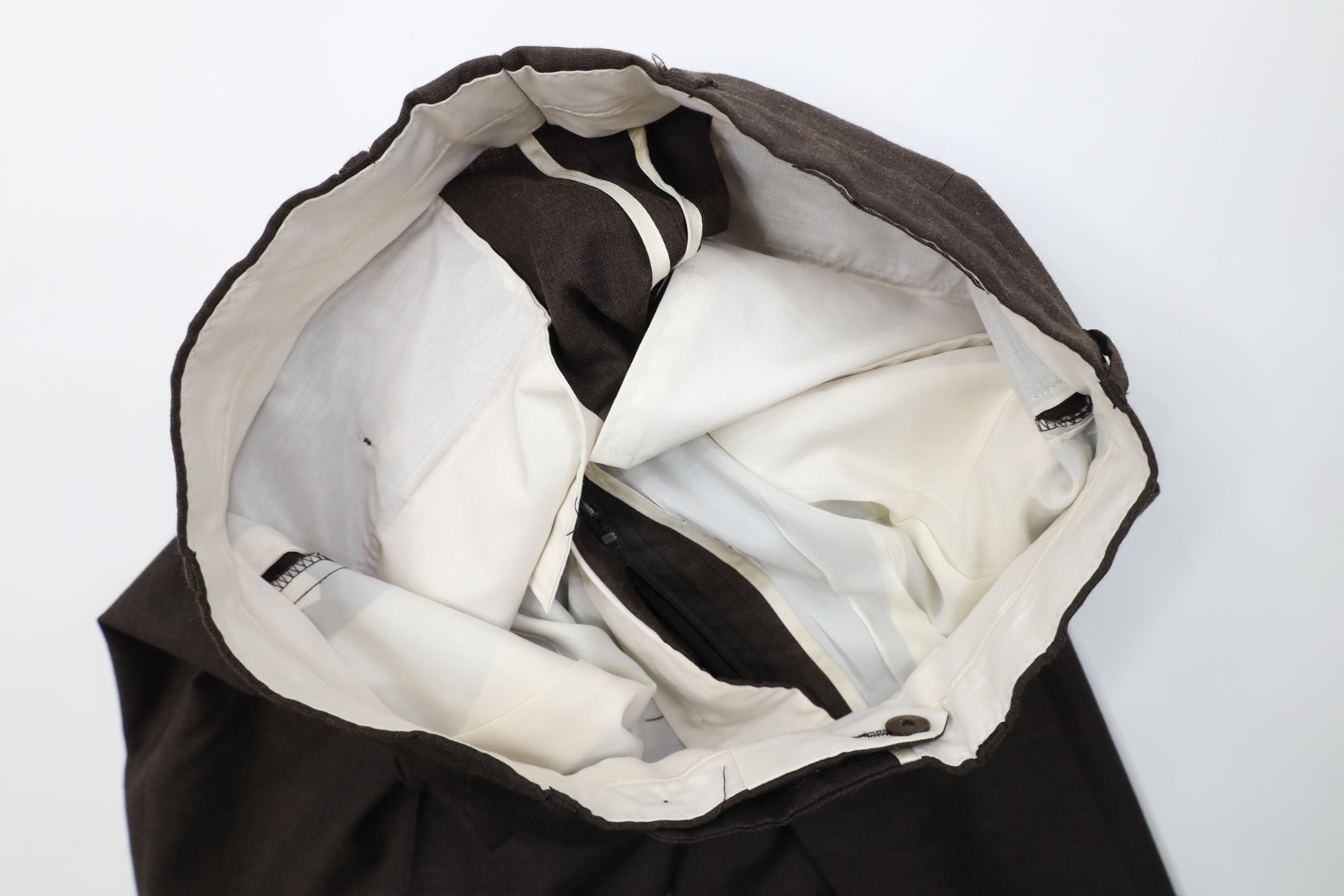 Vintage Vintage 90s Streetwear Knit Wide Leg Chino Pants Brown Size US 32 / EU 48 - 9 Thumbnail