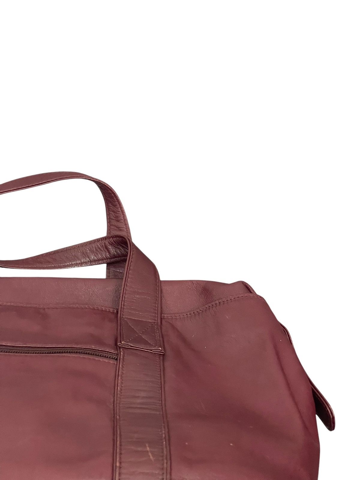 Genuine Leather Full Leather Vtg Maruem Japan Duffle Bag 1🟩8 Size ONE SIZE - 16 Thumbnail