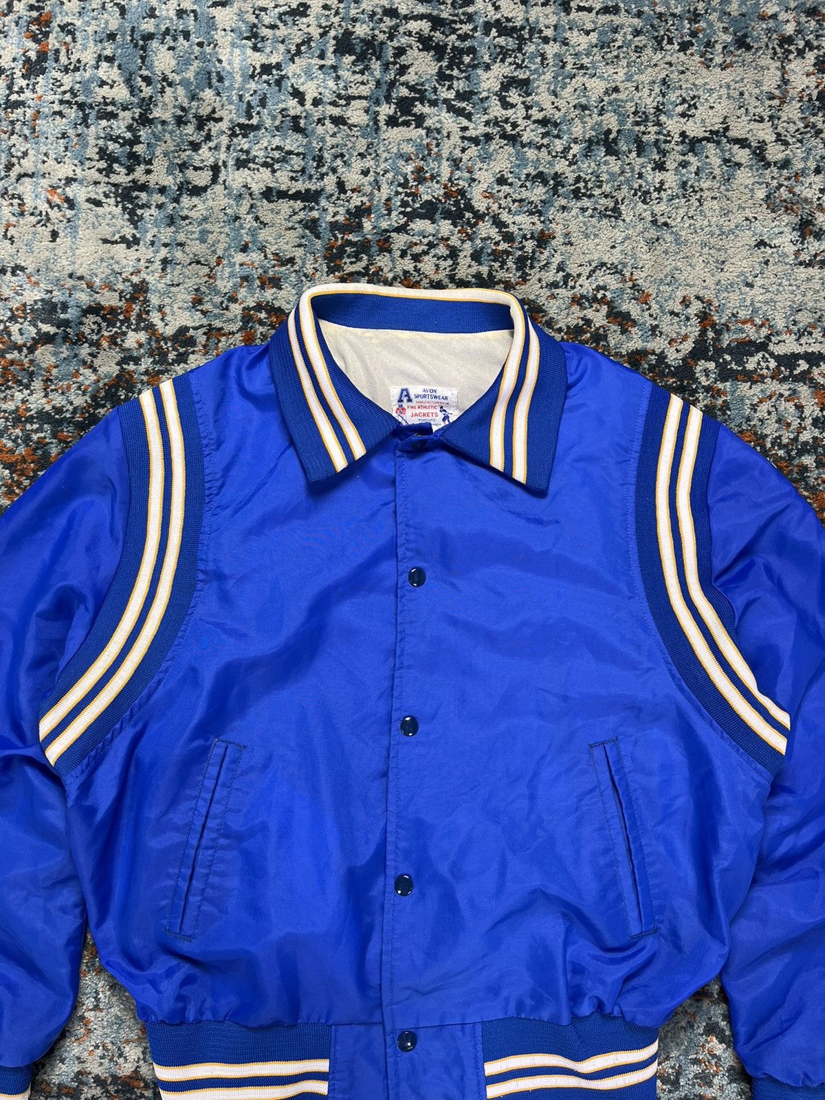 Vintage Vintage 70s Varsity Jacket teddy hedi slimane style boxy fit Size US L / EU 52-54 / 3 - 5 Thumbnail