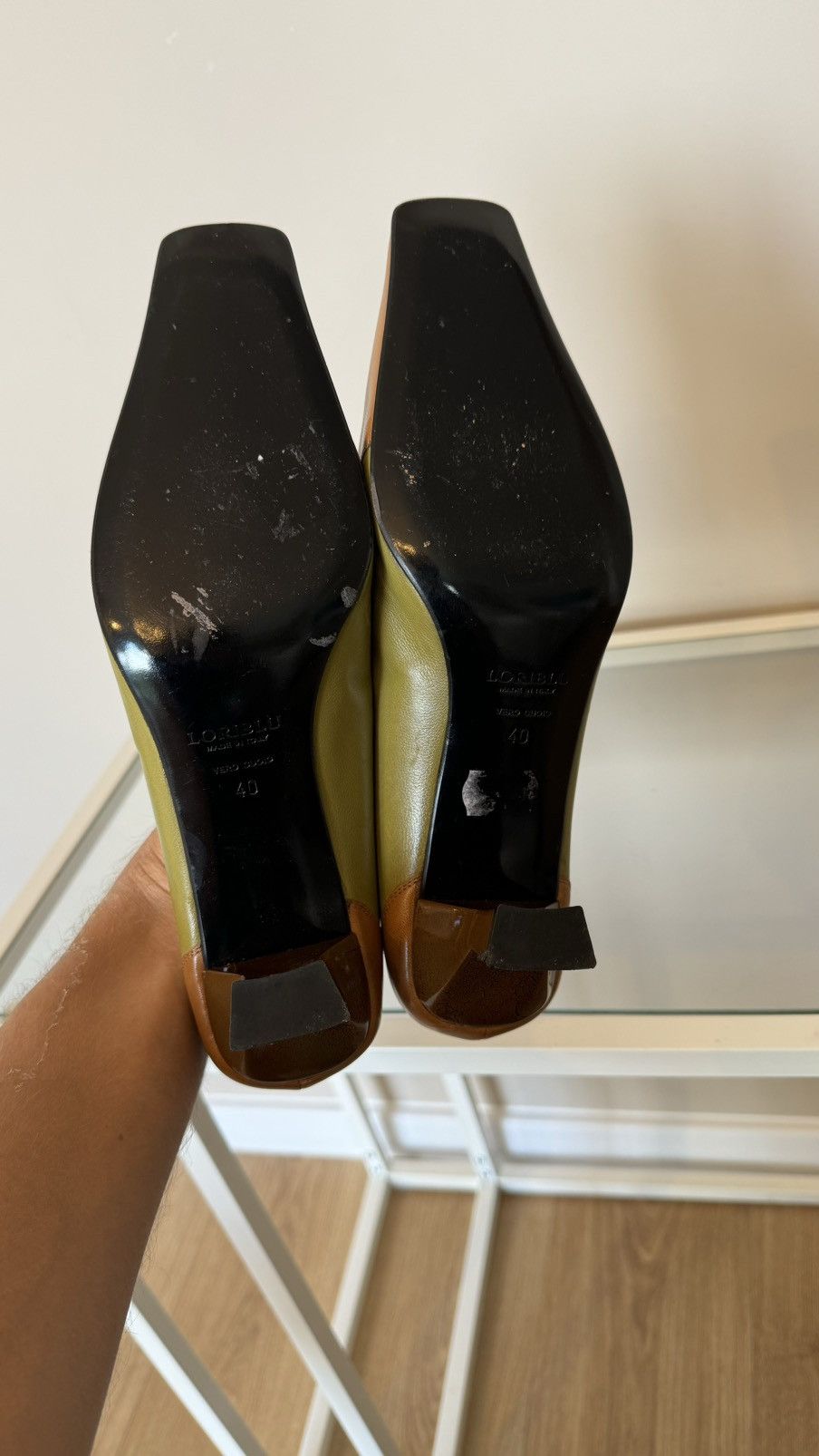 Genuine Leather Loriblu leather heels luxury vintage shoes made in Italy Size US 9 / IT 39 - 7 Thumbnail