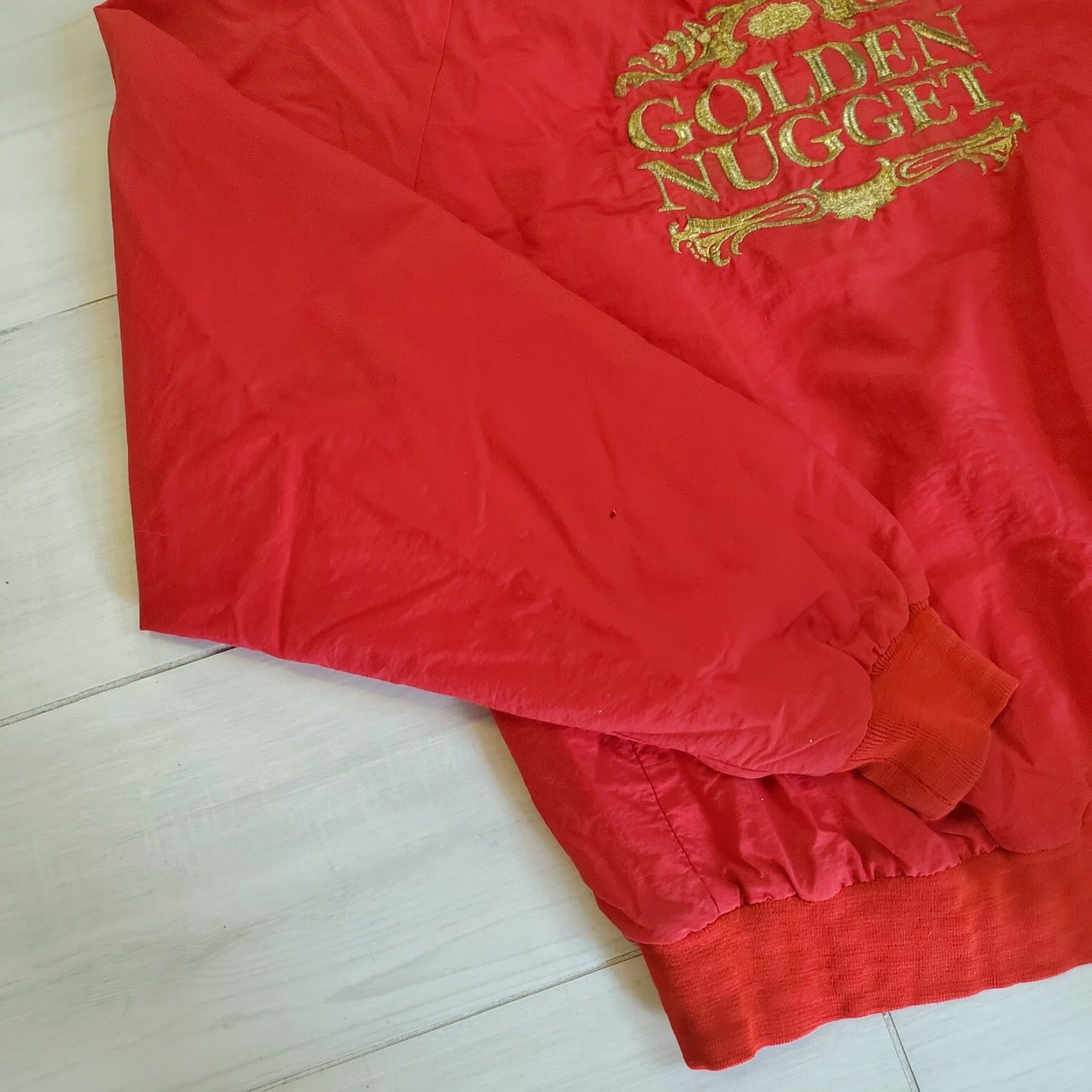 Vintage VINTAGE Golden Nugget Jacket Red 2XL Casino Las Vegas Gambling Embroidered Men Windbreaker Size US XXL / EU 58 / 5 - 2 Thumbnail