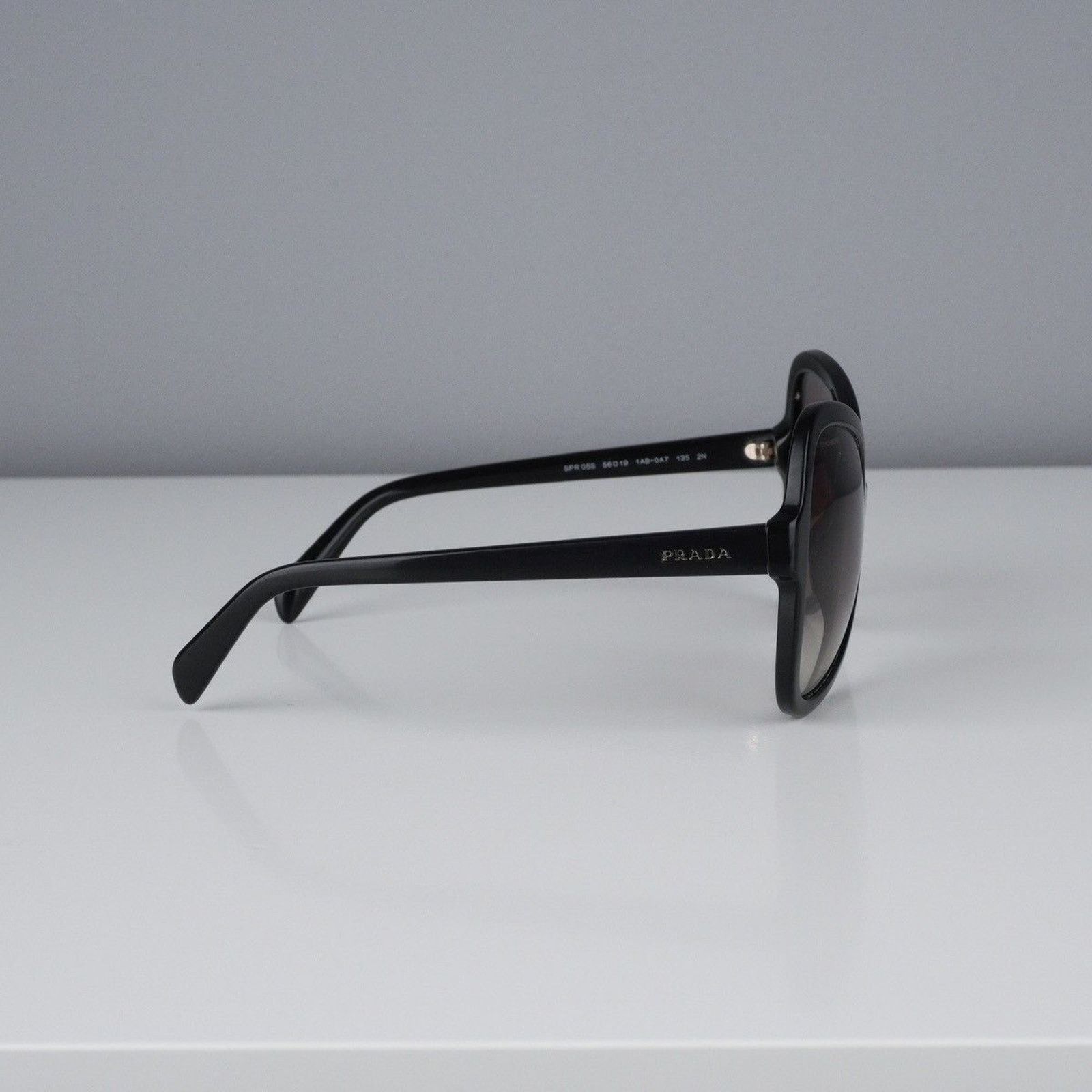 Prada Vintage prada mask silver logo black shield sunglasses Size ONE SIZE - 3 Thumbnail