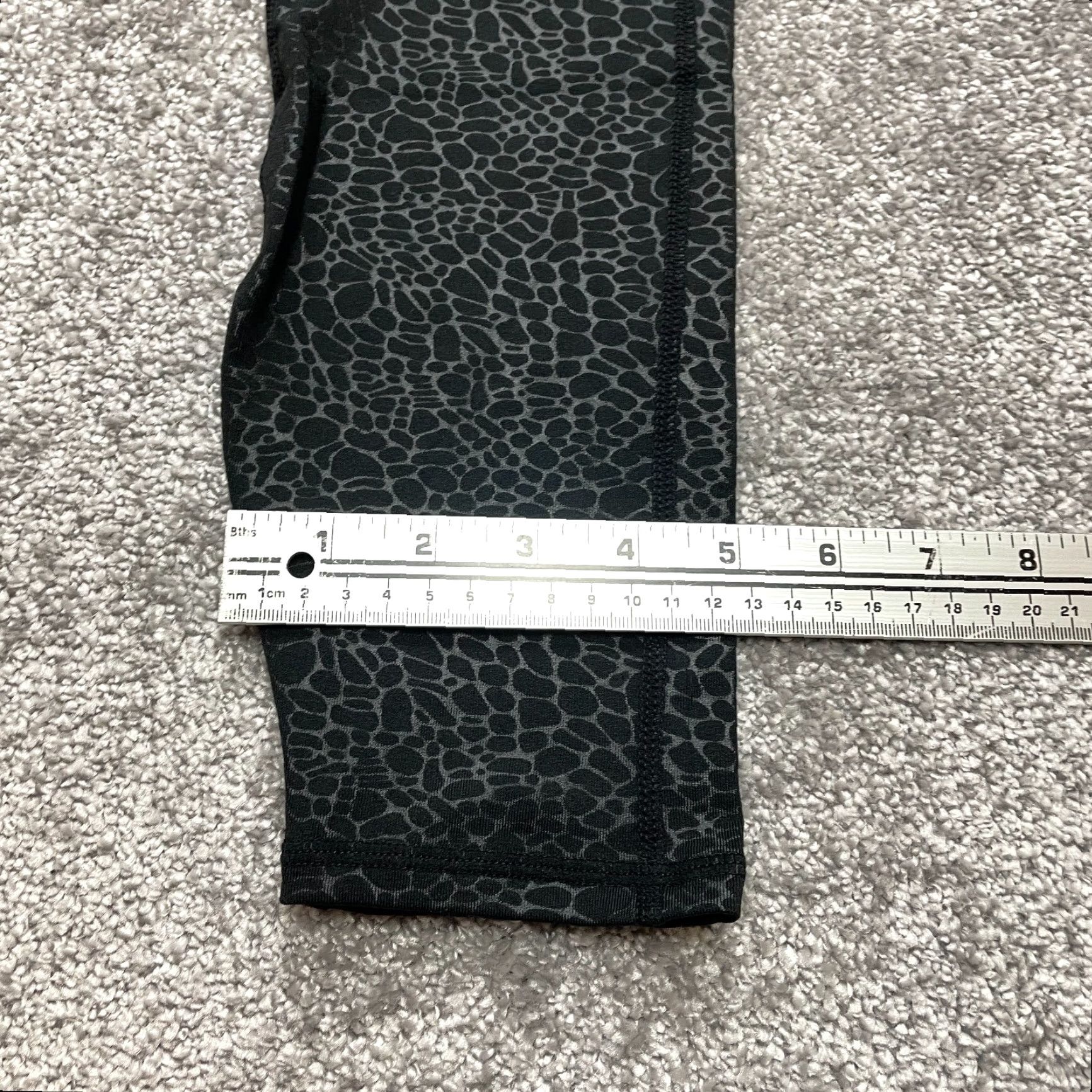 Vintage Zoano Leggings Womens M Black Leopard Print Yoga Stretch Pants New Size 32" / US 10 / IT 46 - 4 Thumbnail