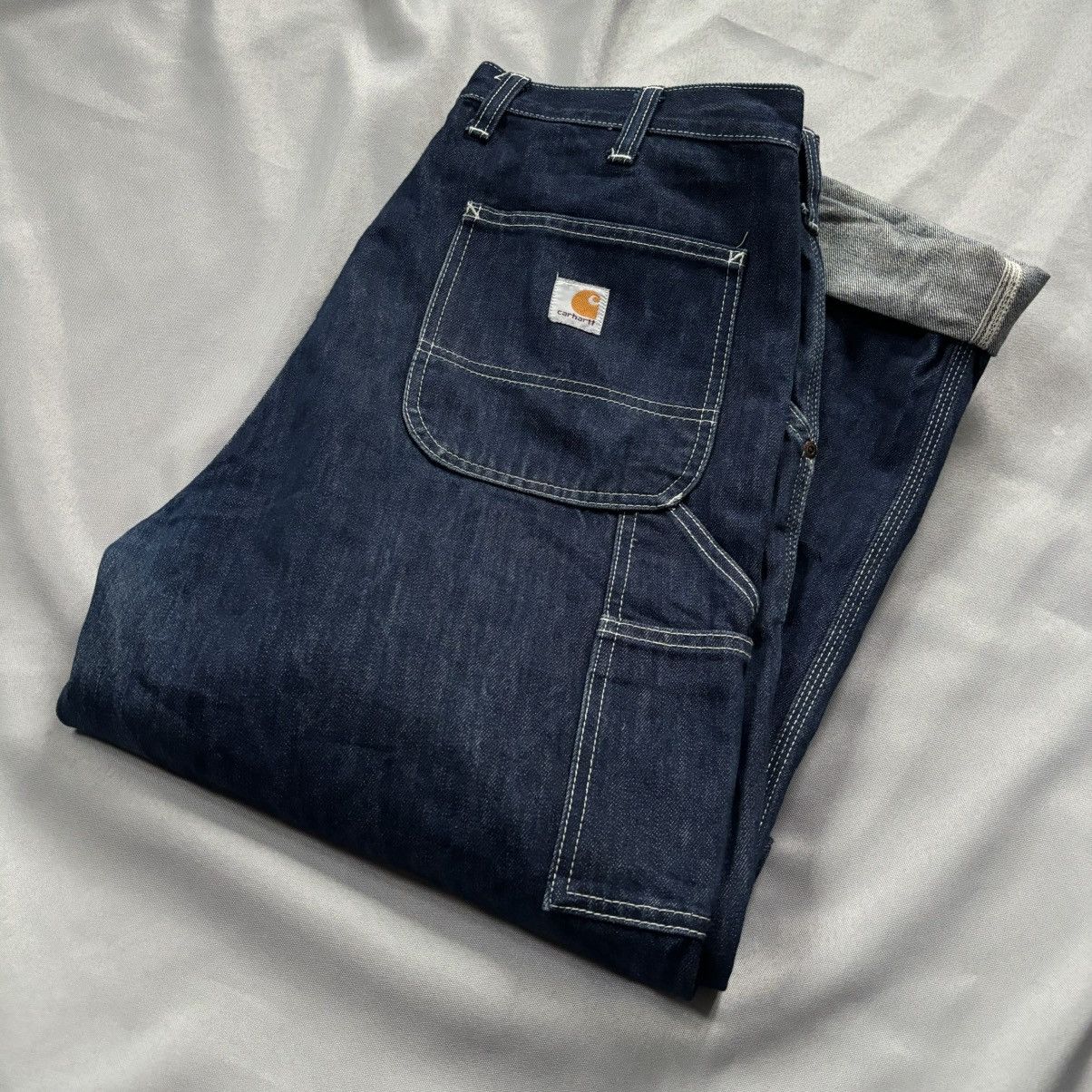 Carhartt Carhartt vintage jeans 36/32 rare blue streetwear Size US 36 / EU 52 - 1 Thumbnail