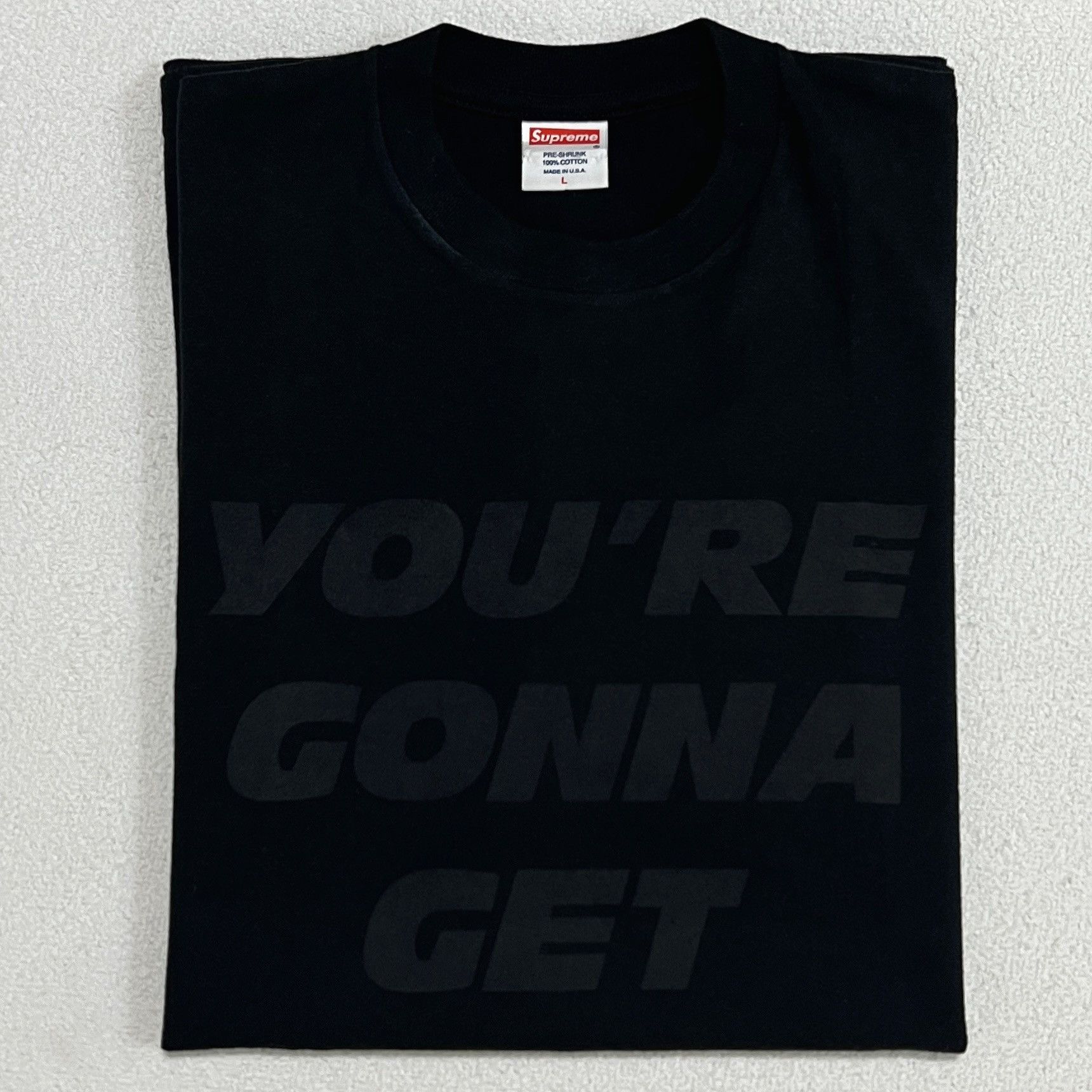 Supreme Supreme SS06 Public Enemy YOU'RE GONNA GET YOURS Tee Black Size US L / EU 52-54 / 3 - 5 Thumbnail