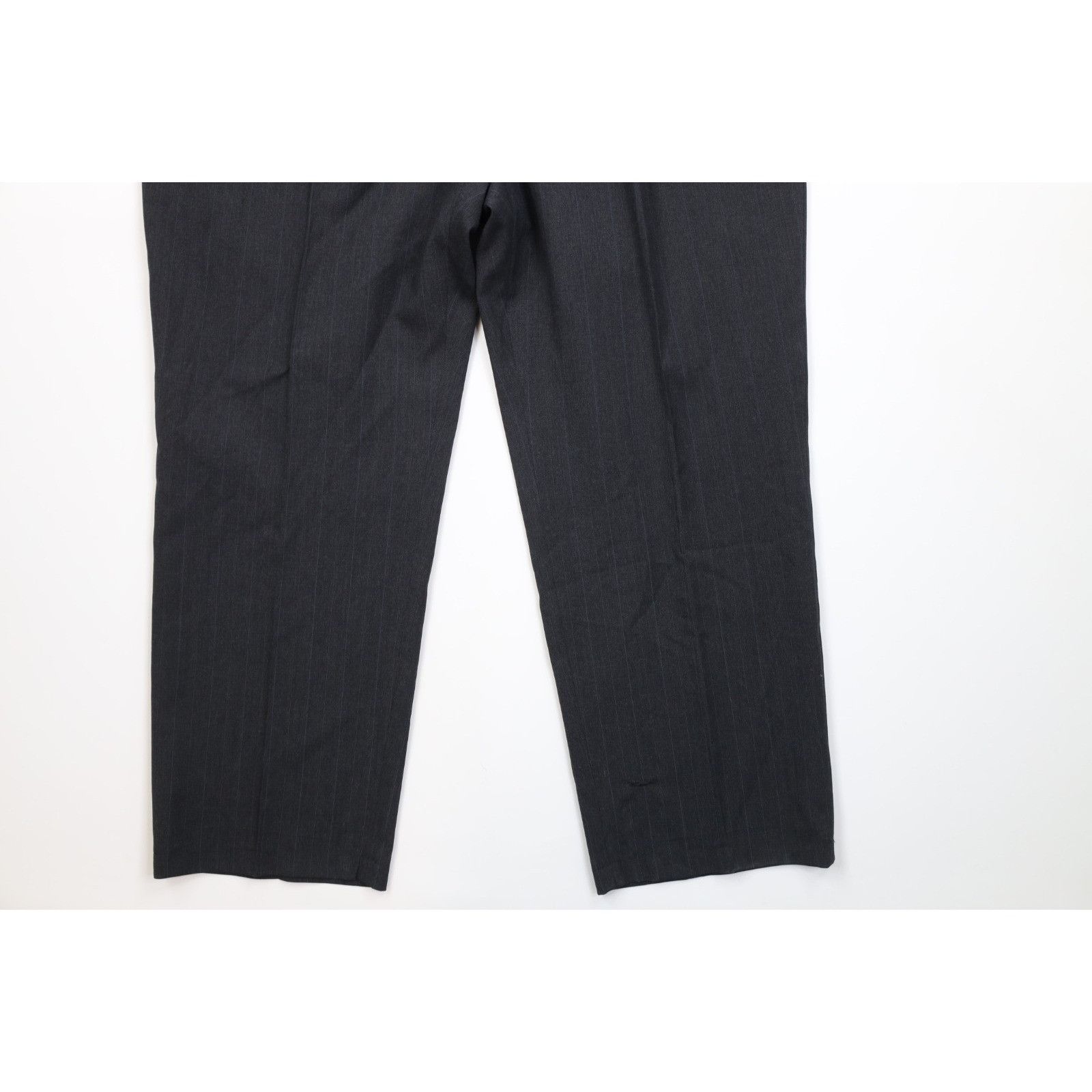Vintage Vintage 90s Streetwear 2 Piece Wool Pinstriped Suit Size 50R - 12 Thumbnail
