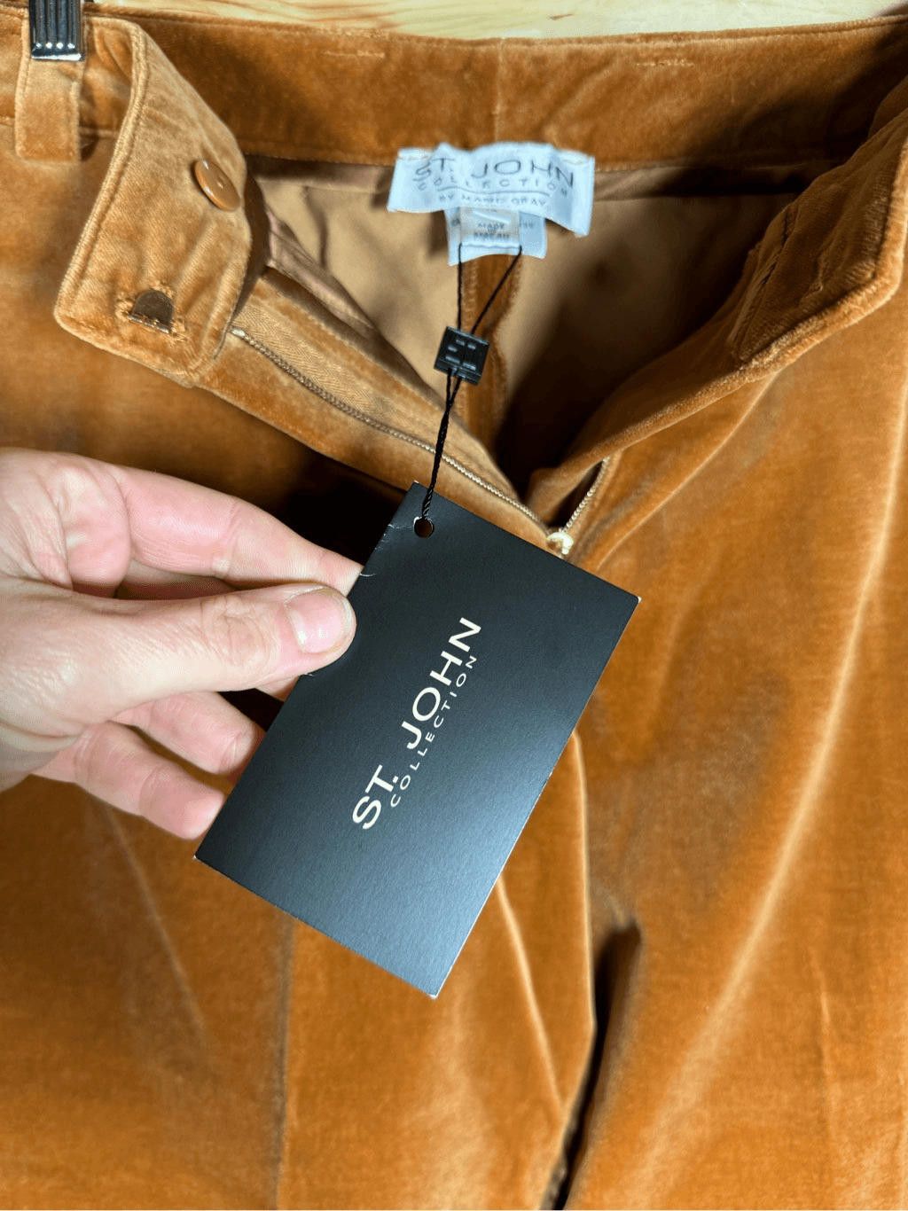 Andrew St. John St. John Collection Vintage Women's Size 12 Caramel Pants Size 34" / US 12 / IT 48 - 6 Thumbnail