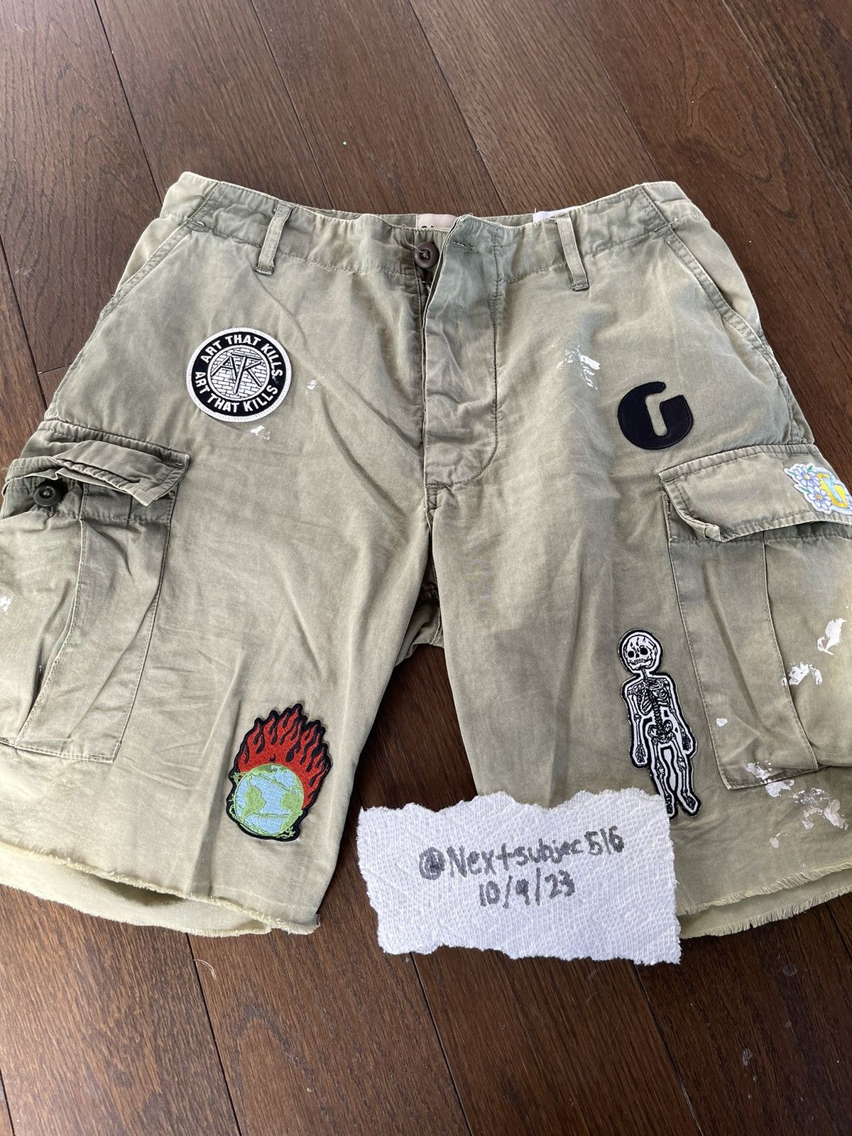 Gallery Dept. Gallery Dept. Kenzie Fatigue Cargo Shorts Size US 34 / EU 50 - 1 Thumbnail