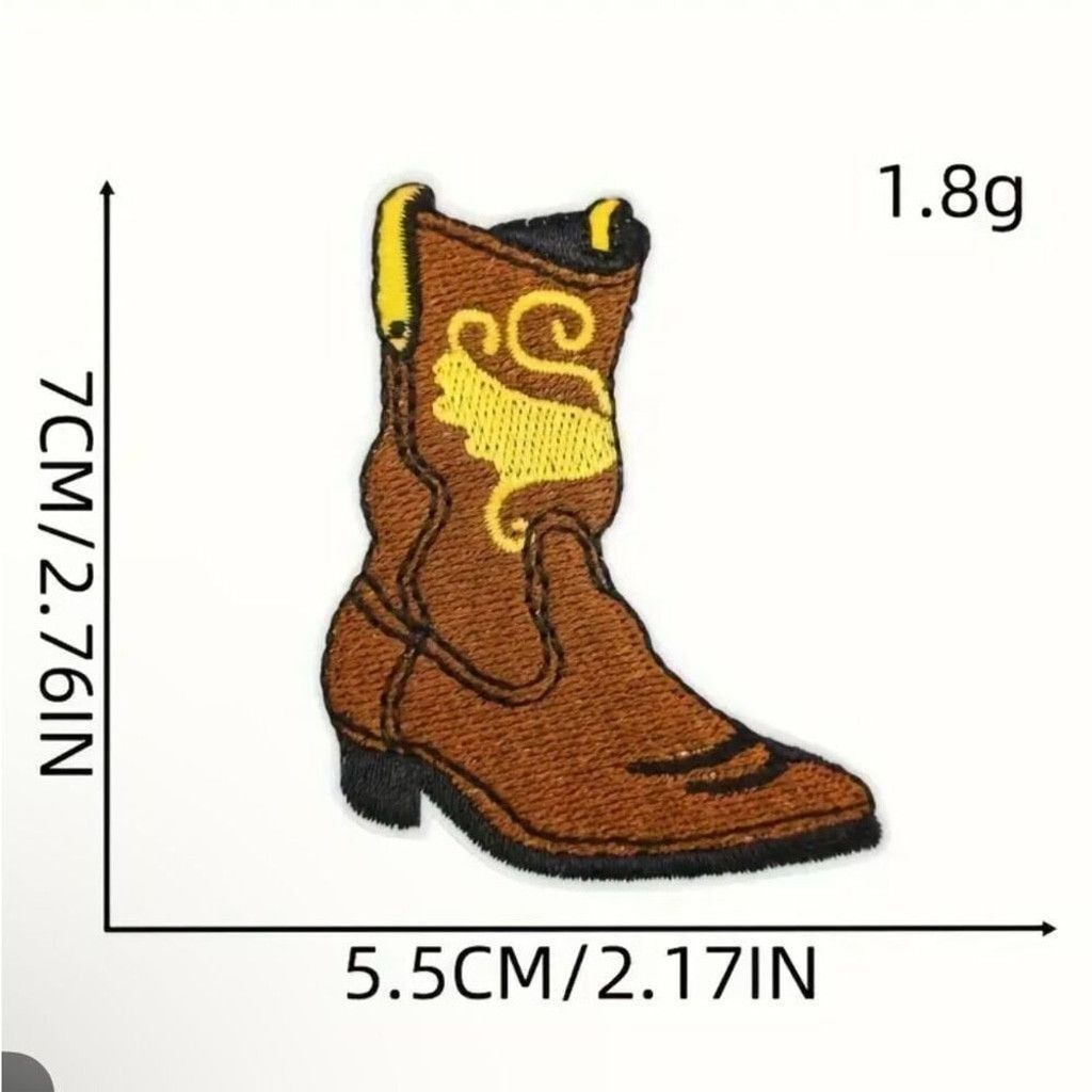 Other 10 Piece Western Cowboy Cowgirl Iron On Embroidered Patches Size ONE SIZE - 5 Thumbnail